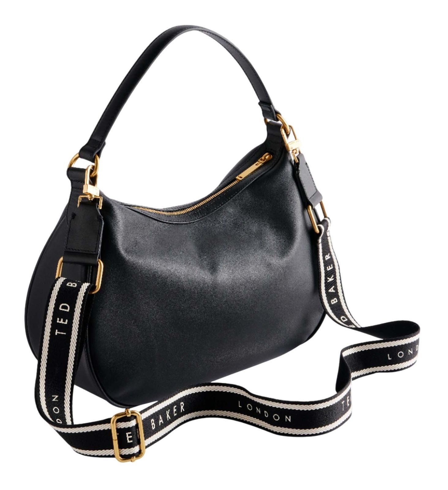 Ted Baker Schultertasche Esiah Webbing Slouchy Leather Hobo Bag, aus echtem Rindsleder