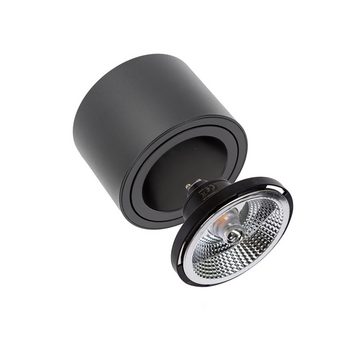 SpectrumLED Aufbauleuchte LED Chloe AR111 GU10 schwenkbar schwarz Deckenleuchte IP20 max. 35W, ohne Leuchtmittel