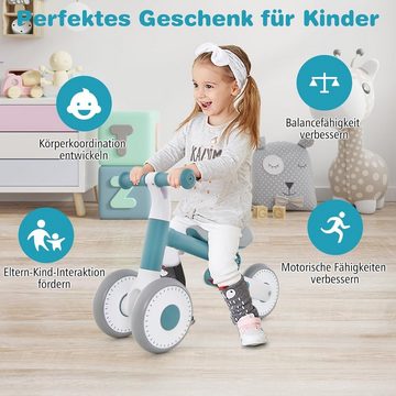 KOMFOTTEU Laufrad Kinder ab 1 Jahr, höhenverstellbar mit rutschfestem Lenker, bis zu 25 kg