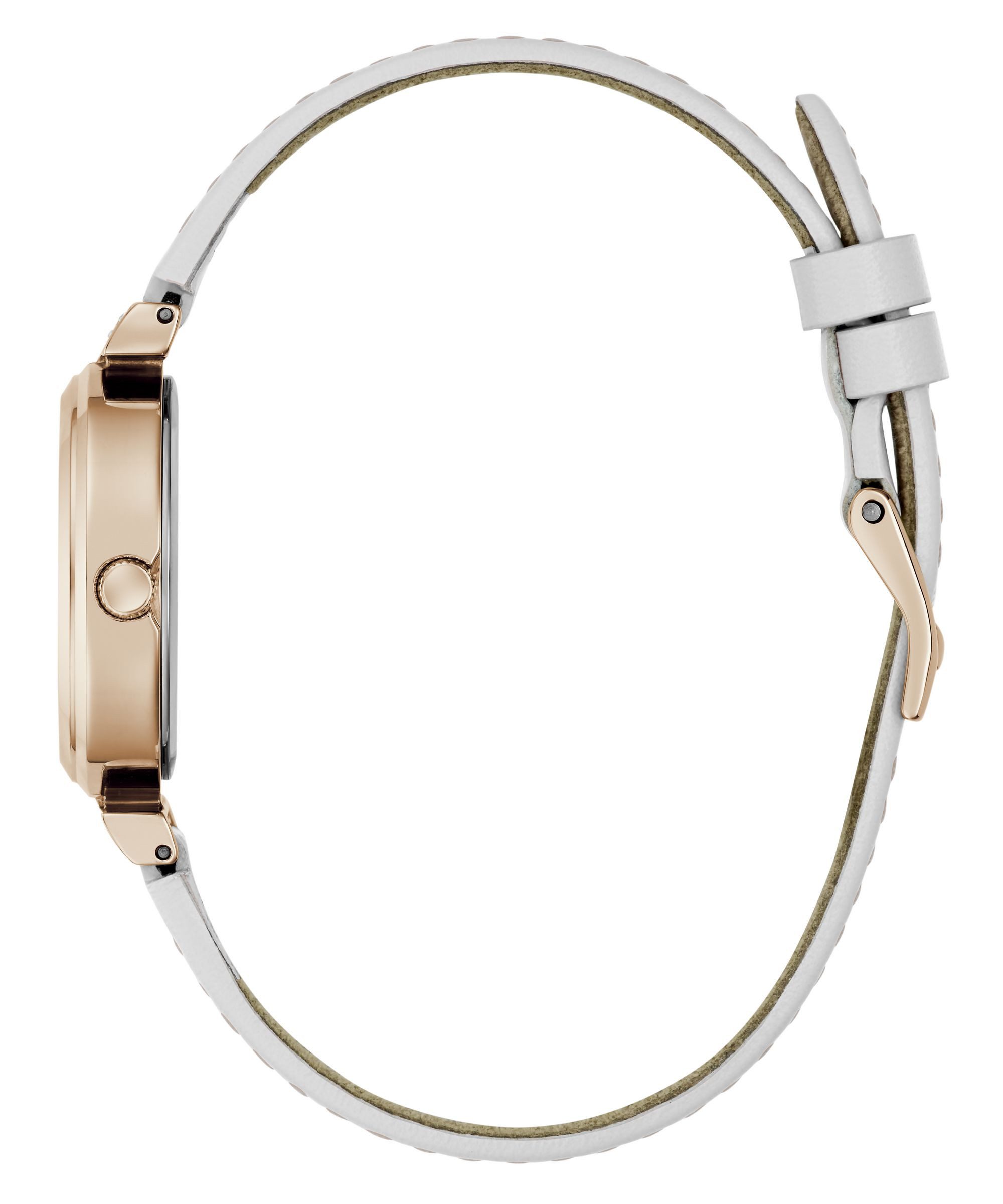 Guess Quarzuhr ARRAY GW1046L4, Armbanduhr, Damenuhr, Lederarmband, analog