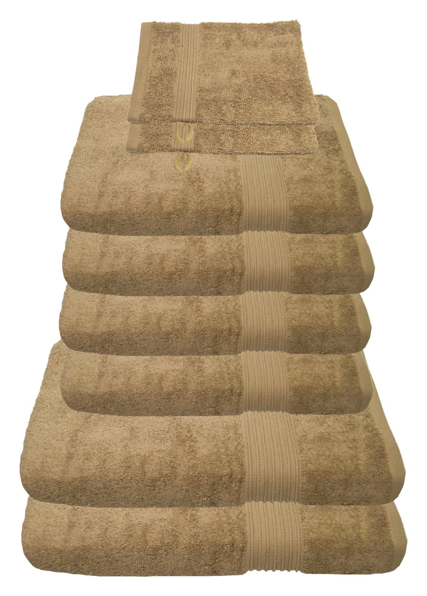 Julie Julsen Handtücher 8-Handtücher-Sand, Baumwolle (8-St) günstig online kaufen
