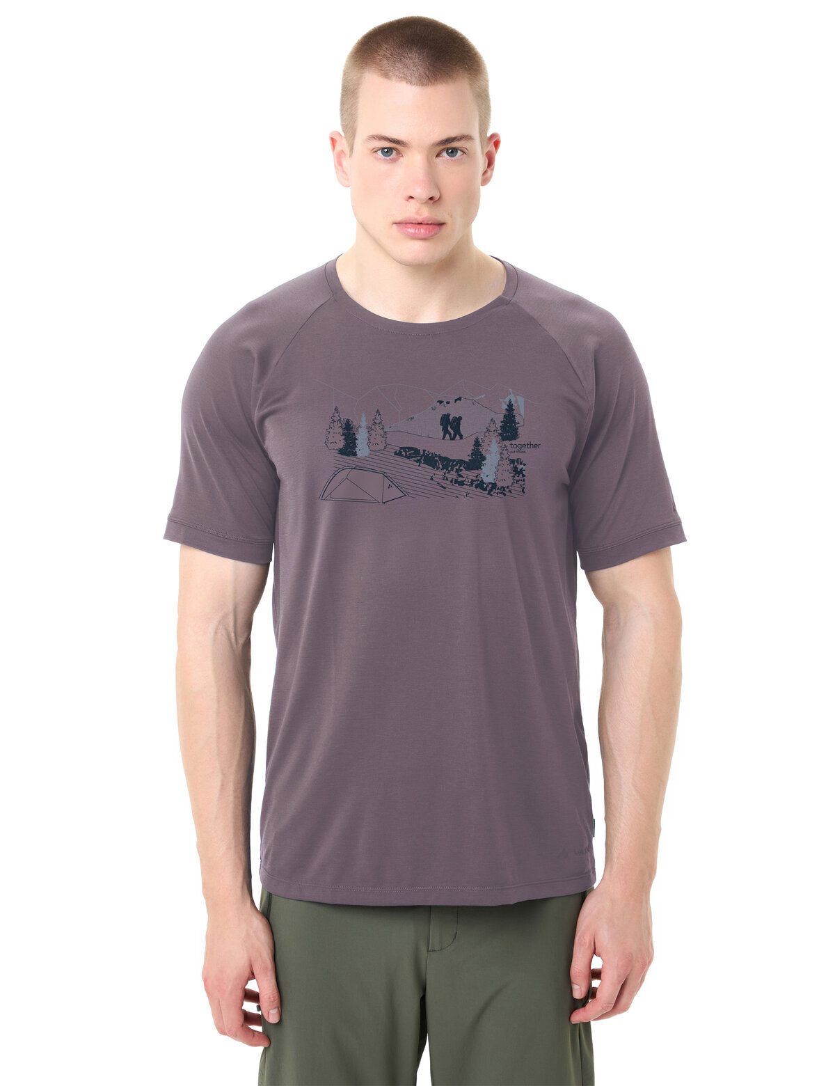 VAUDE T-Shirt Men's Gleann T-Shirt II (1-tlg) schnelltrocknendes und funktionelles Shirt