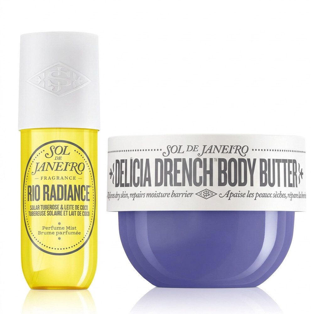 Sol de Janeiro Gesichts- und Körperspray Sol de Janeiro Rio Radiance Mist und Delícia Drench Cream Pflege Duo, Körperpflege und Duft in einem abgestimmten Duo