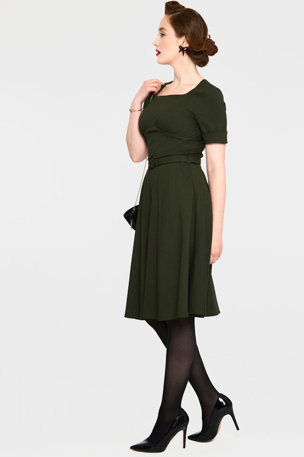 Voodoo Vixen A-Linien-Kleid Lucia Vintage Rockabilly Retro