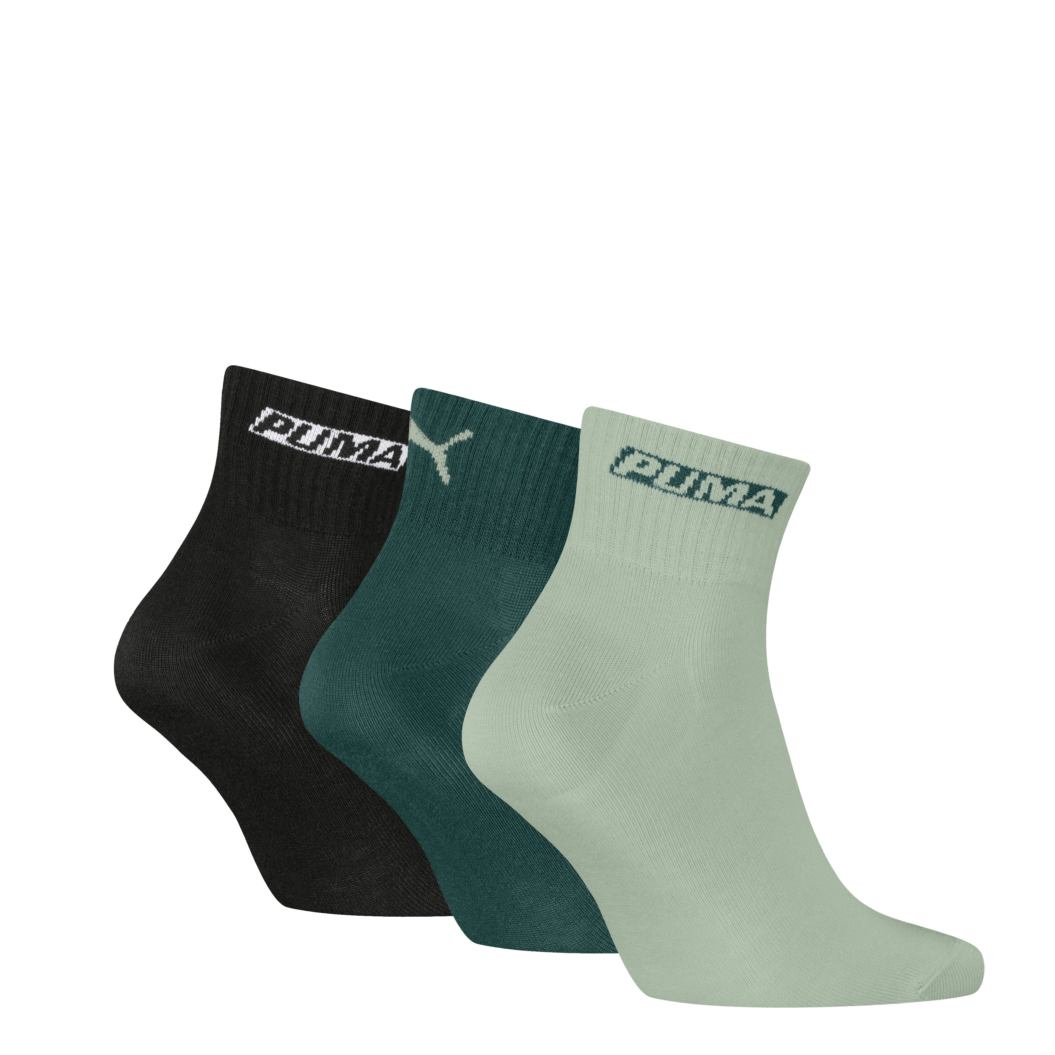 PUMA Kurzsocken PUMA UNISEX LOGO STACKING QUARTER (3 Paar)