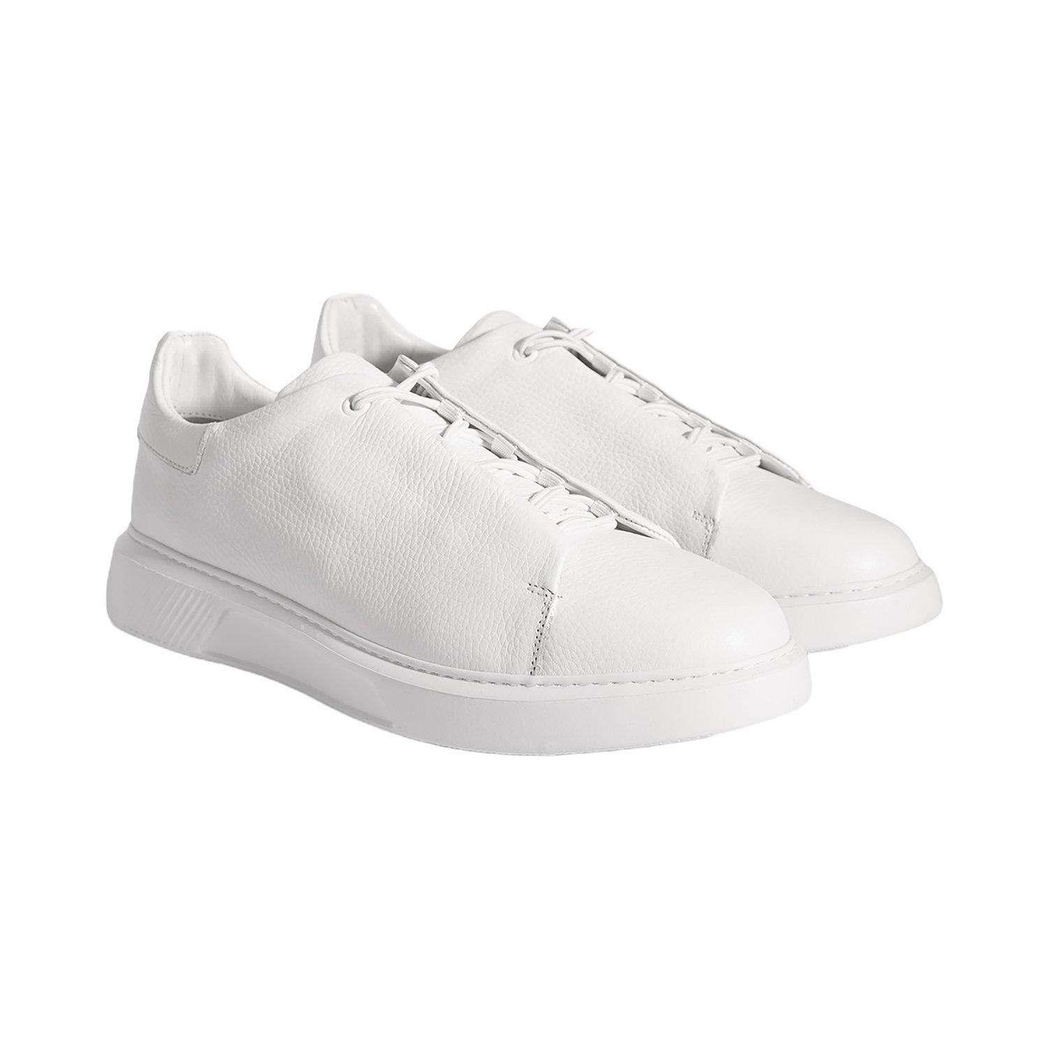 Desa Herren-Schnürschuhe aus Leder – Runde Zehenpartie, flache Sohle, atmu Loafer