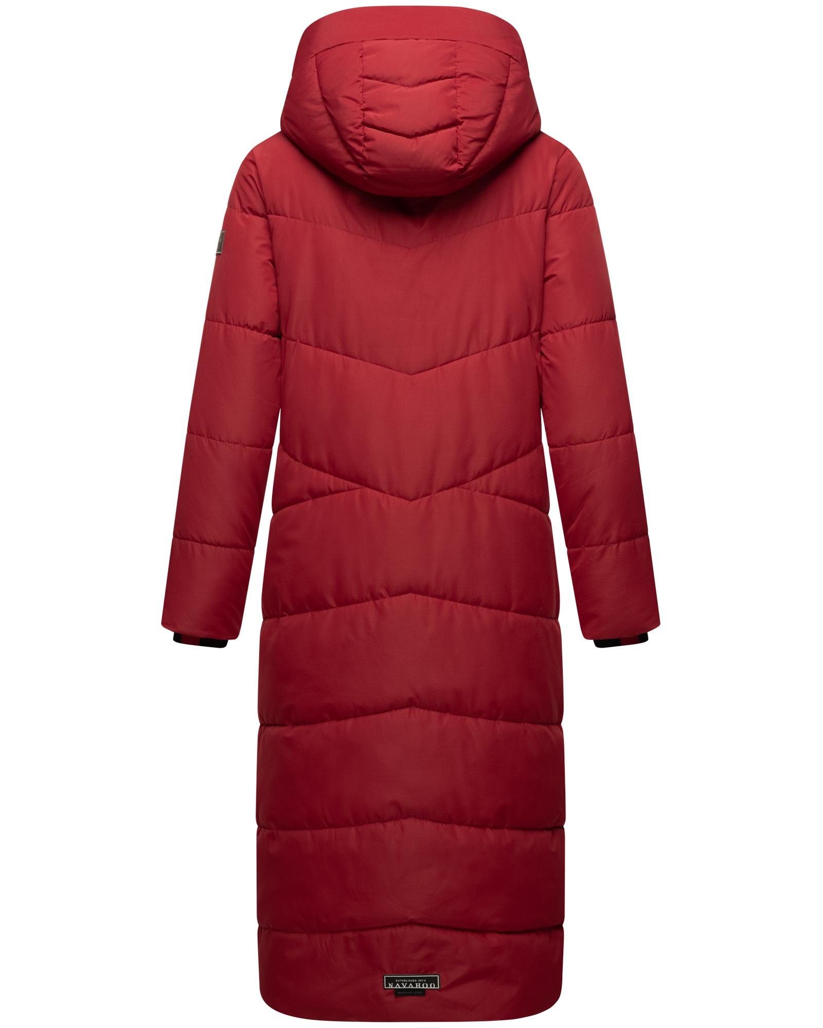 Navahoo Steppmantel Hingucker XIV Damen Wintermantel mit abnehmbaren Kunstfellkragen