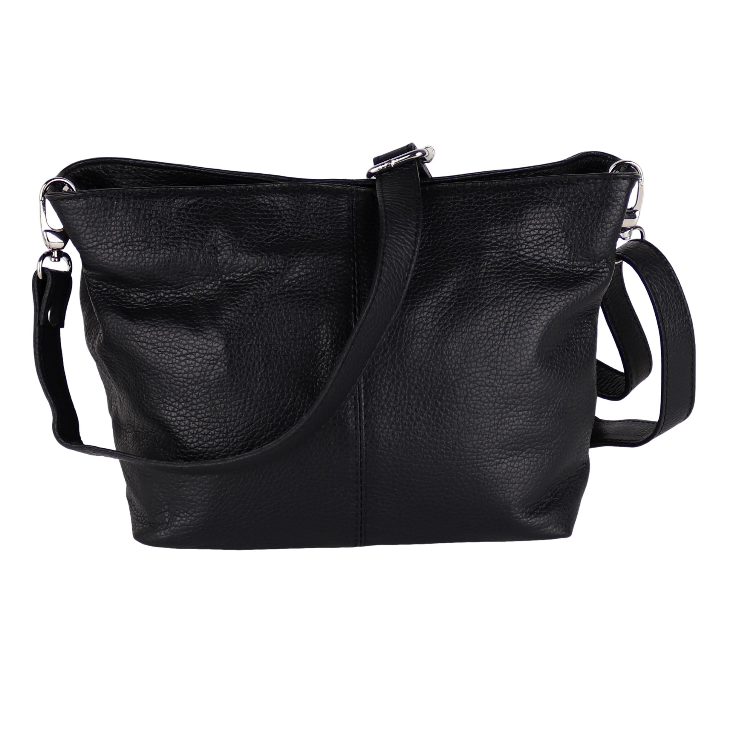 Umhängetasche Damen Crossbody Bag, Echtleder Made In Italy