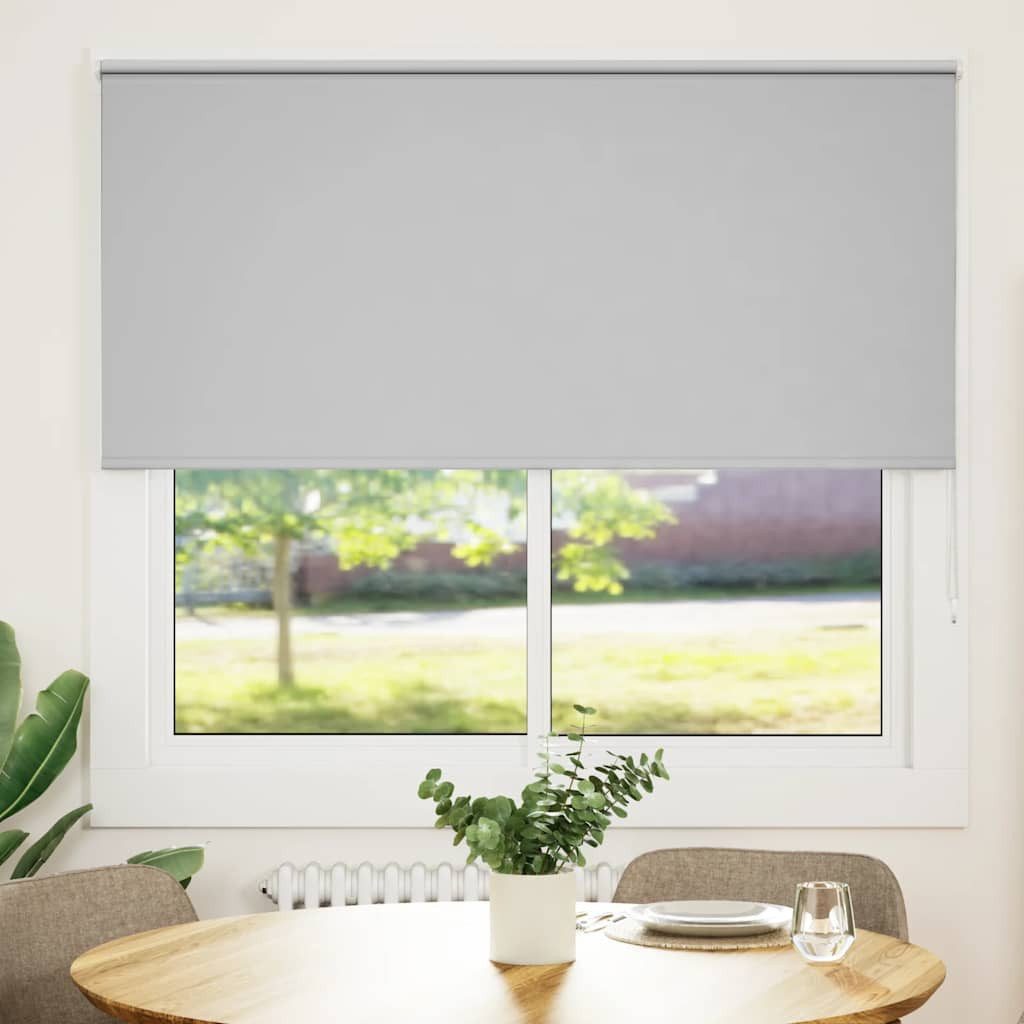Rollo Verdunkelungsrollo Hellgrau 150x150cm Stoffbreite 146,6cm, vidaXL