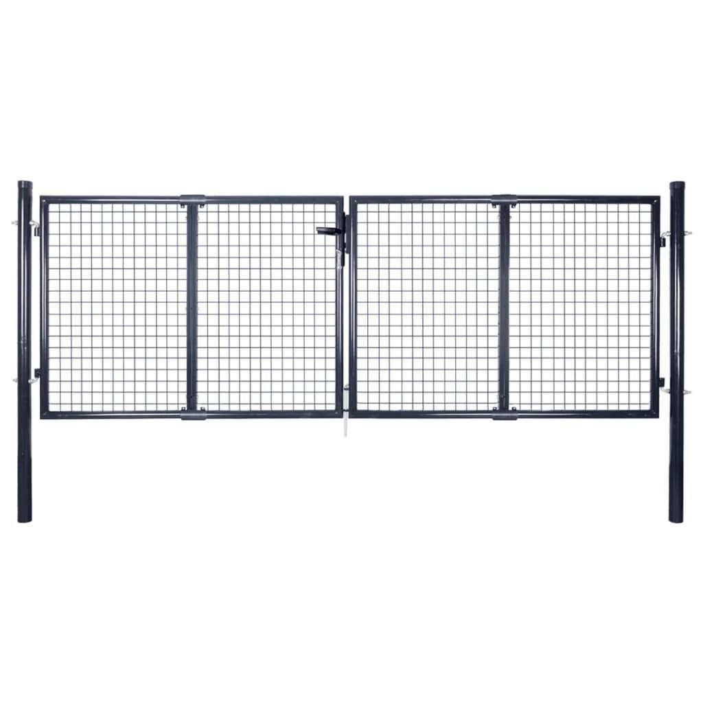 vidaXL Gartentor Mesh-Gartentor Verzinkter Stahl 289 günstig online kaufen