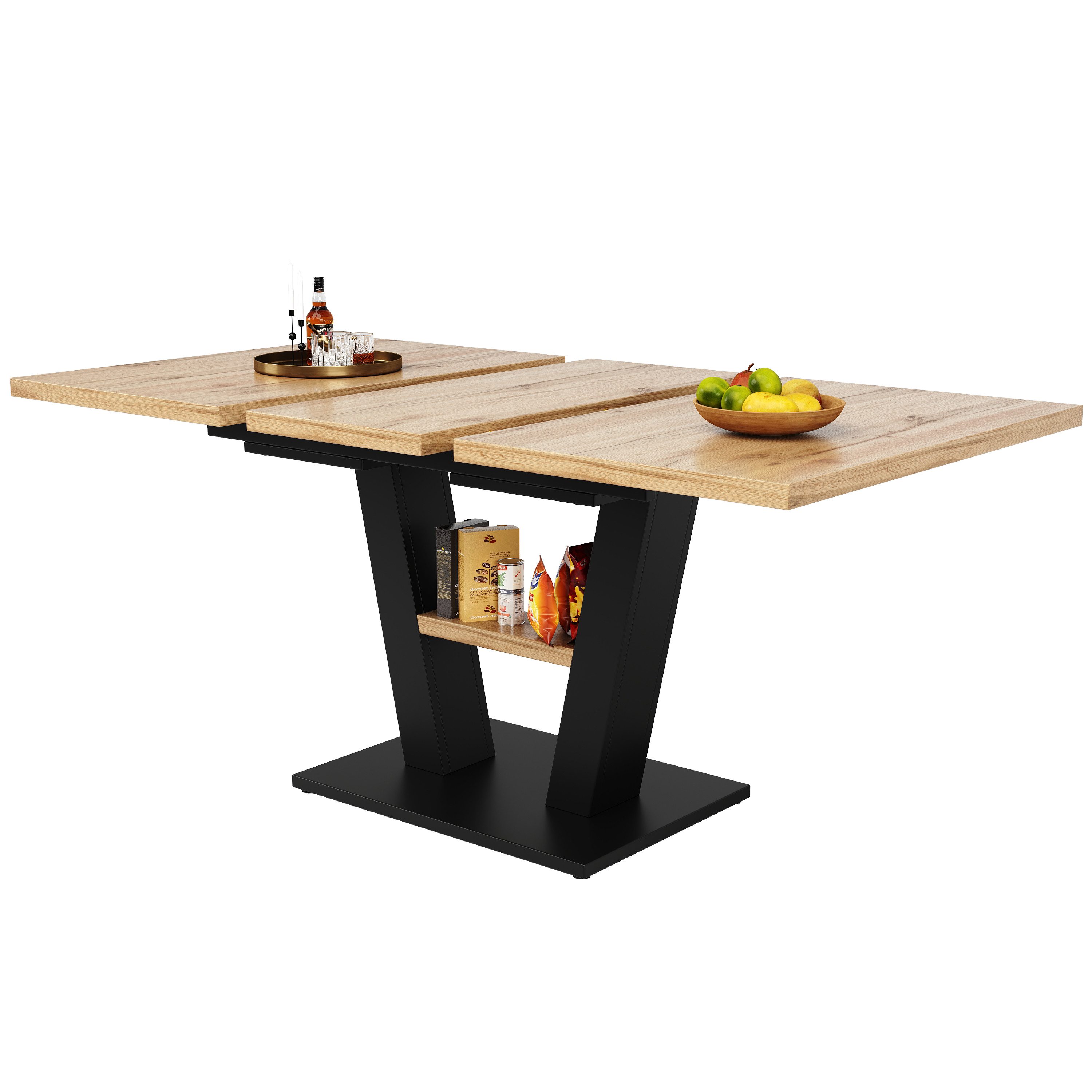 OKWISH Esstisch Moderne Esstisch,Ausziehbar,Esszimmer-Set (Esstisch Telesko günstig online kaufen