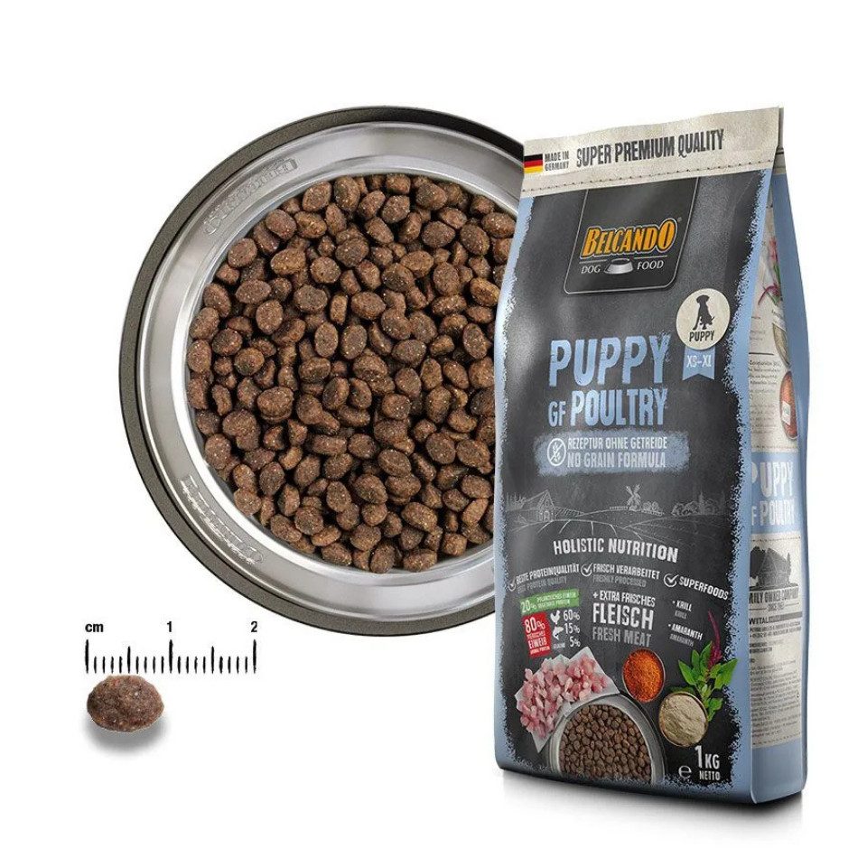 Belcando Puppy GF Poultry - getreidefreies Trockenfutter für optimales Wachstum, Trockenfutter für: Hunde