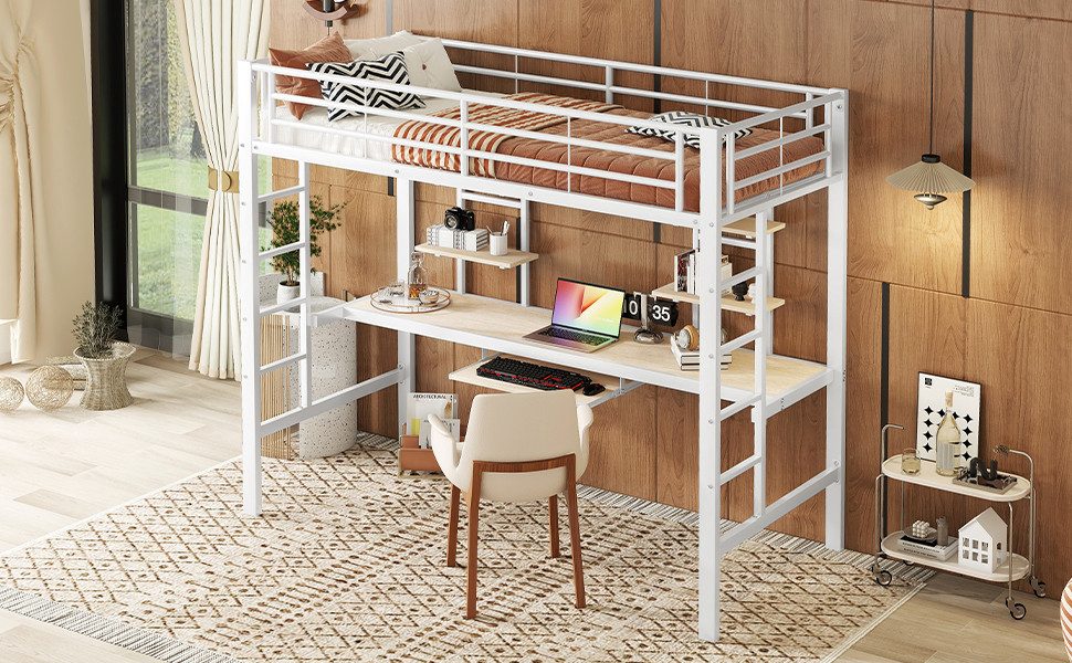 REDOM Bett Eisenbett, Bettgestell Metallbett, Hochbett günstig online kaufen