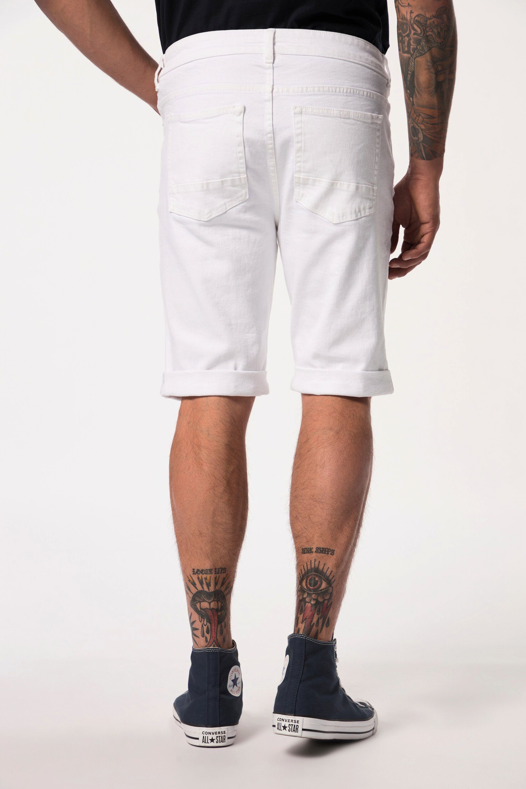 JP1880 Jeansbermudas Jeans-Bermuda 5-Pocket Straight Fit