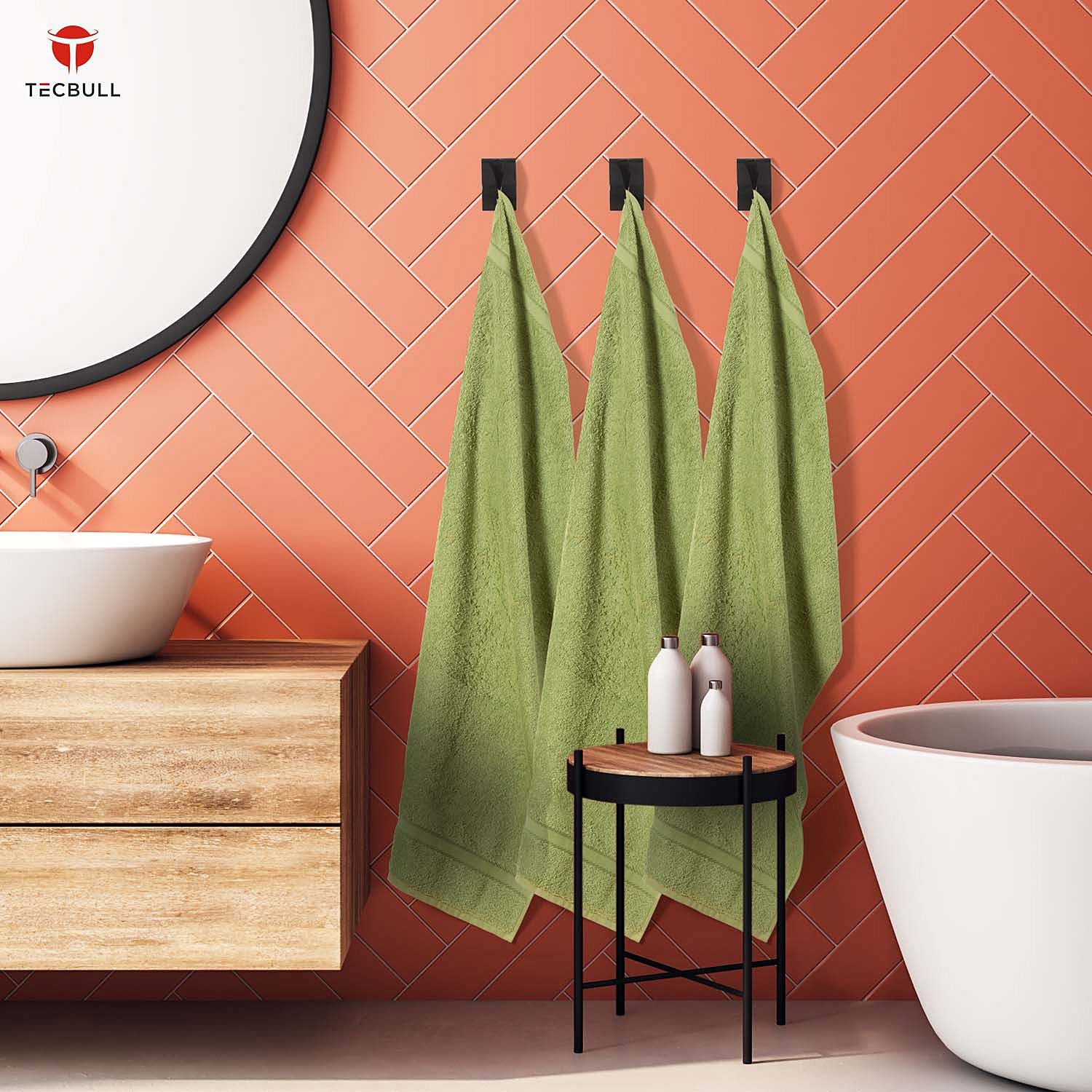 TECBULL Handtuchklemme Towel Clamps selbstklebend Bohren, ohne Handtuchhalter Edelstahl Handtuchhaken Geschirrtuchhalter, Spültuchhalter, Silber Küchentuchhalter