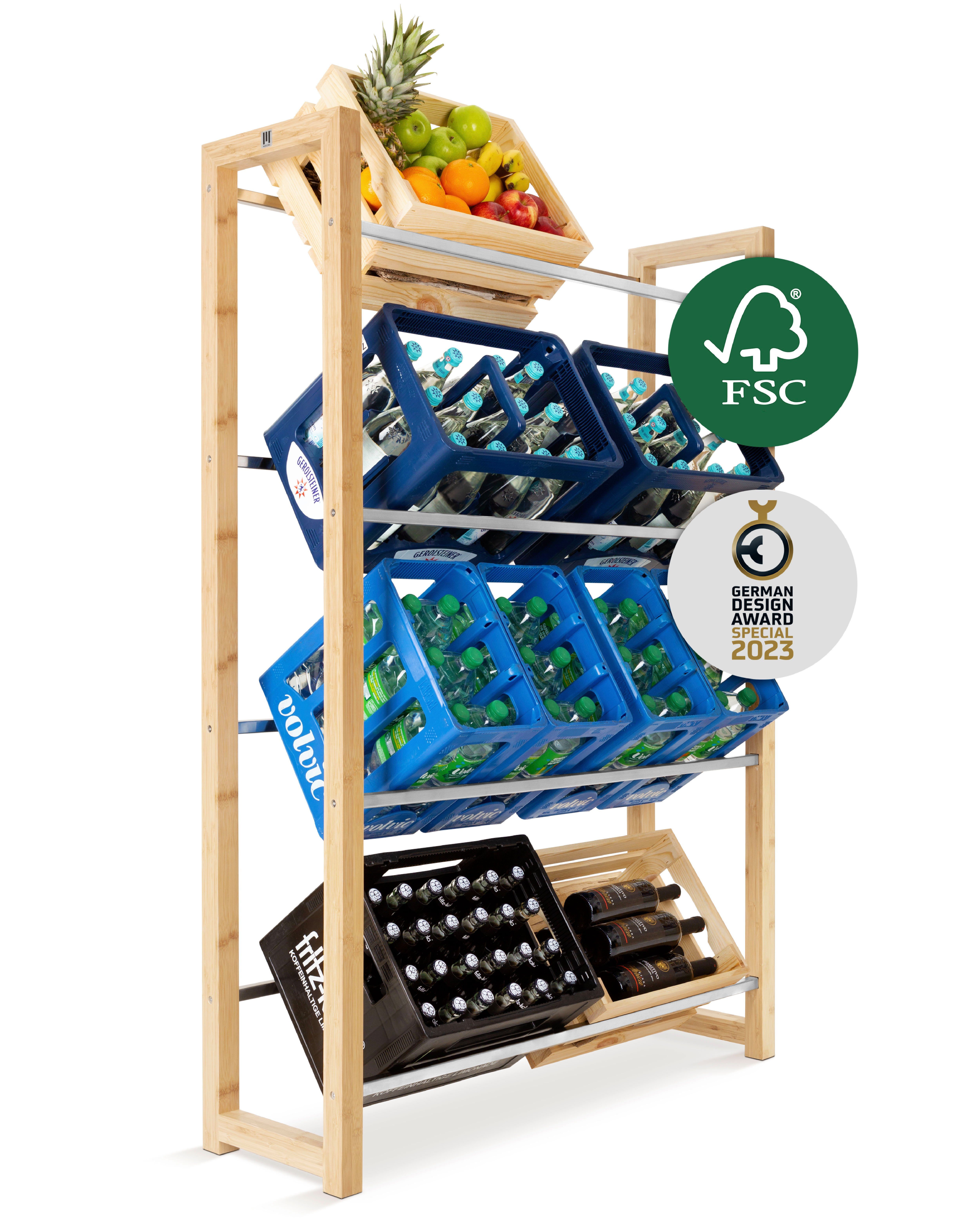 MANUMA® Standregal JAMES GETRÄNKEKISTENREGAL, Dein Getränkeregal günstig online kaufen
