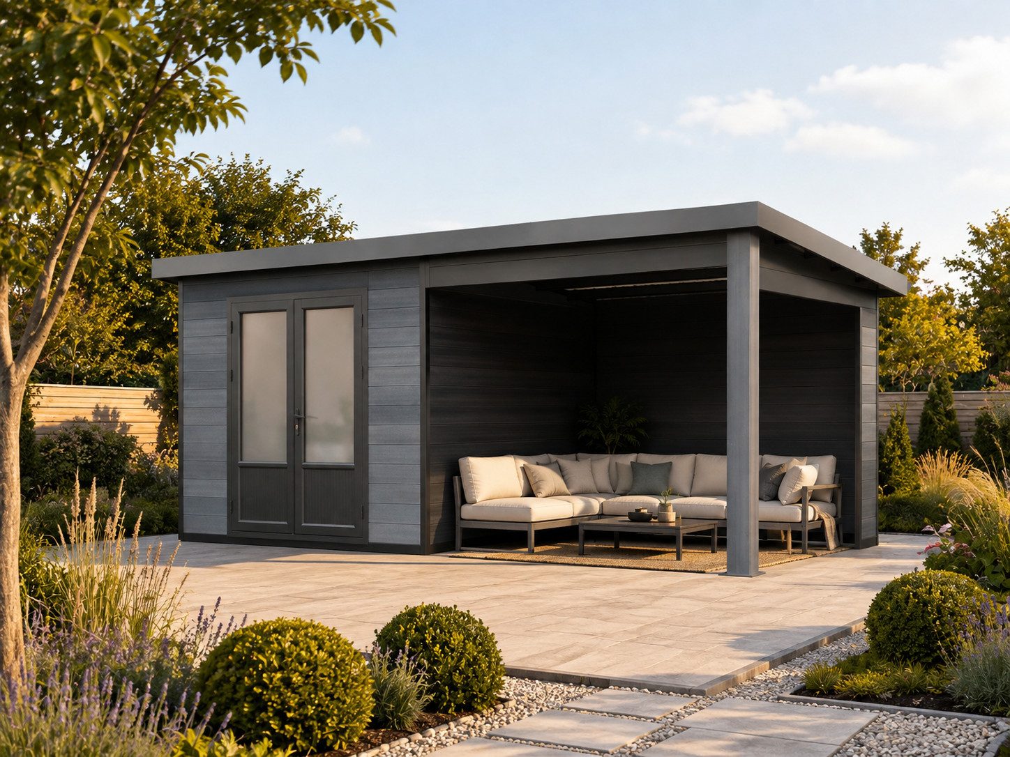 Fjordholz Gartenhaus Style DeLuxe, BxT: 571x327 cm