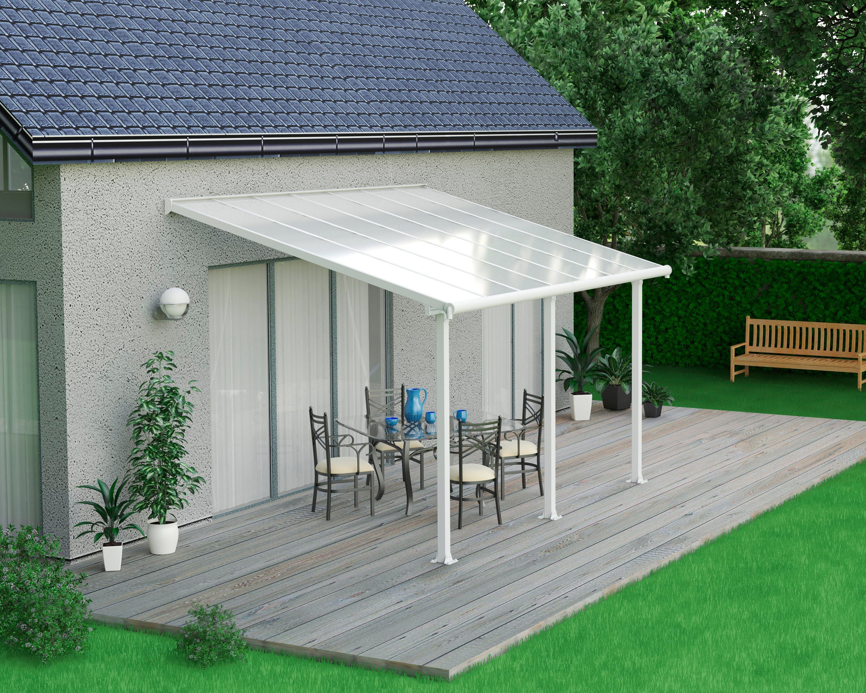 Palram - Canopia Terrassendach Olympia 3x4.2, BxT: 425x295 cm, Bedachung Doppelstegplatten, BxT: 425x295 cm