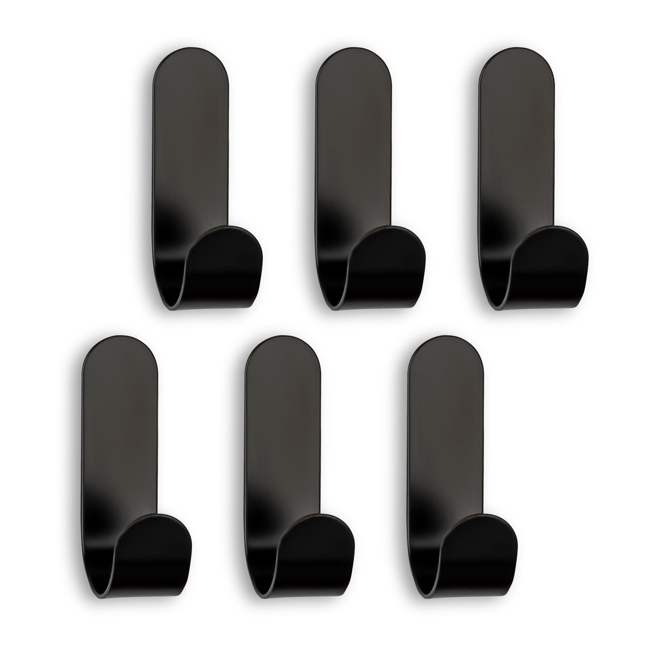 SEBSON Handtuchhalter Wandhaken Schwarz Edelstahl - 6x Klebehaken Bad, Küch günstig online kaufen