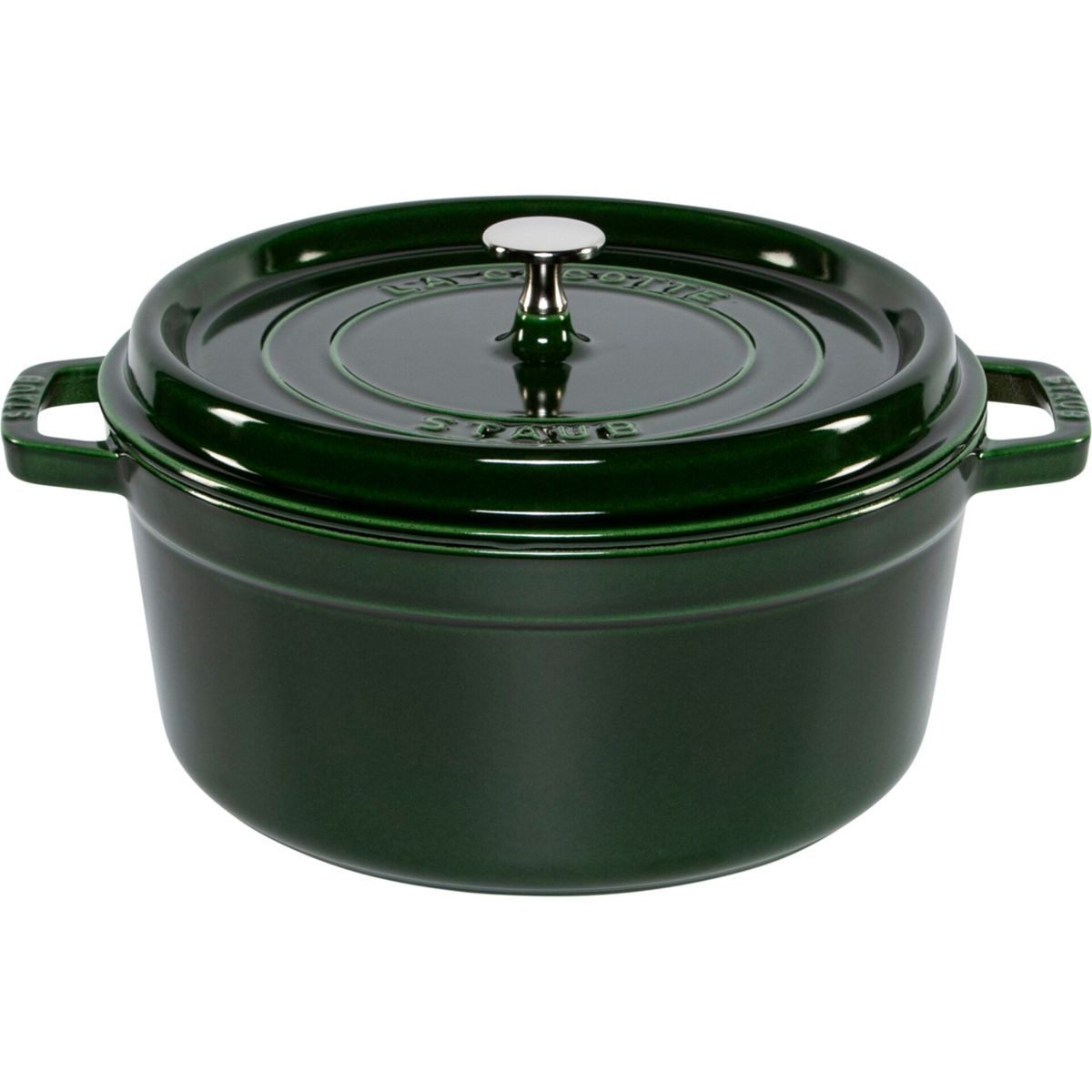 Staub Auflaufform La Cocotte 26cm rund basilikumgrün, Gusseisen, Gusseisen