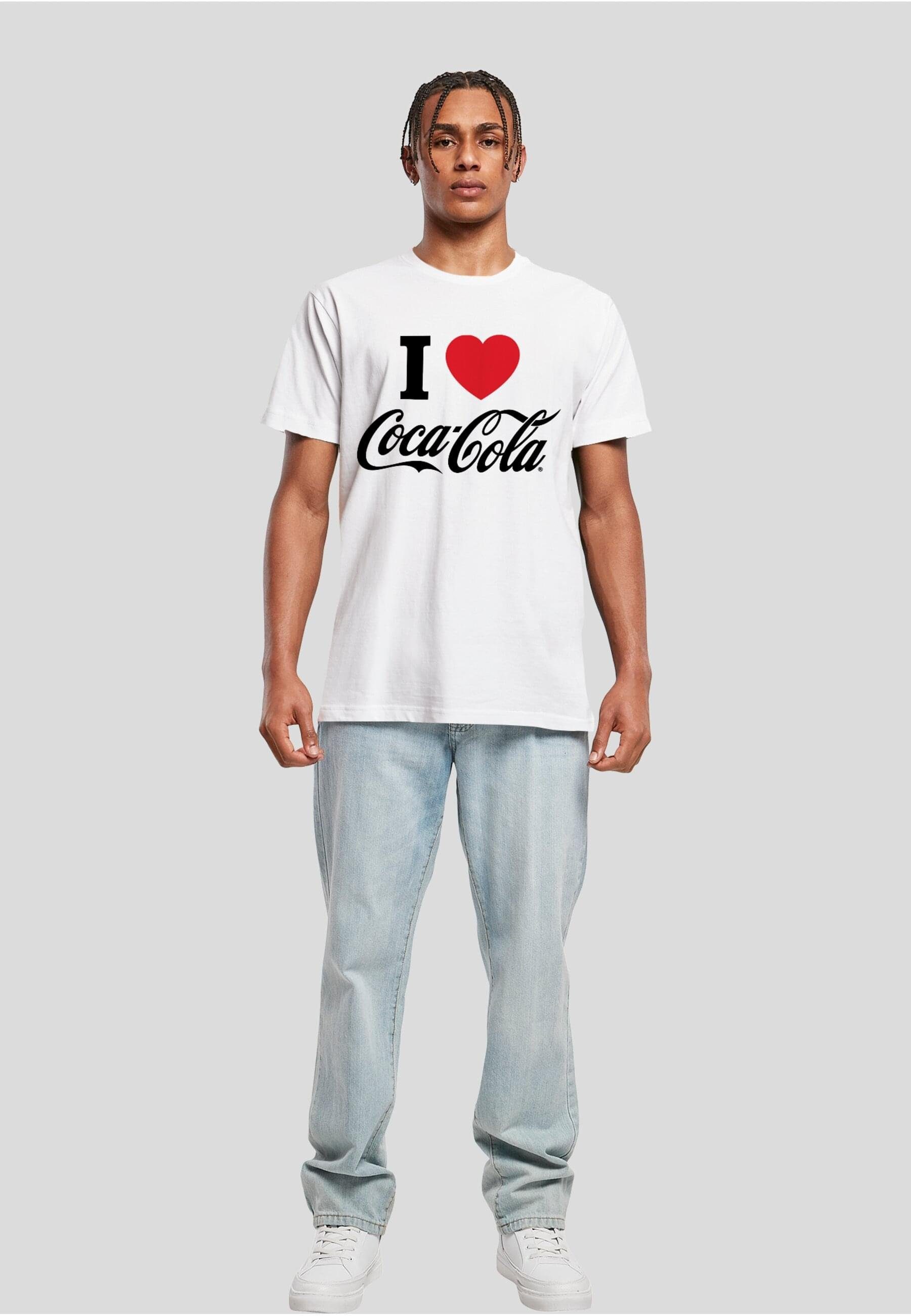 Merchcode T-Shirt Coke I Coca Cola Love Herren Tee white (1-tlg)