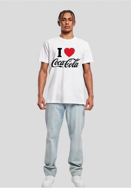 Merchcode T-Shirt Merchcode Herren Coca Cola I Love Coke Tee (1-tlg)