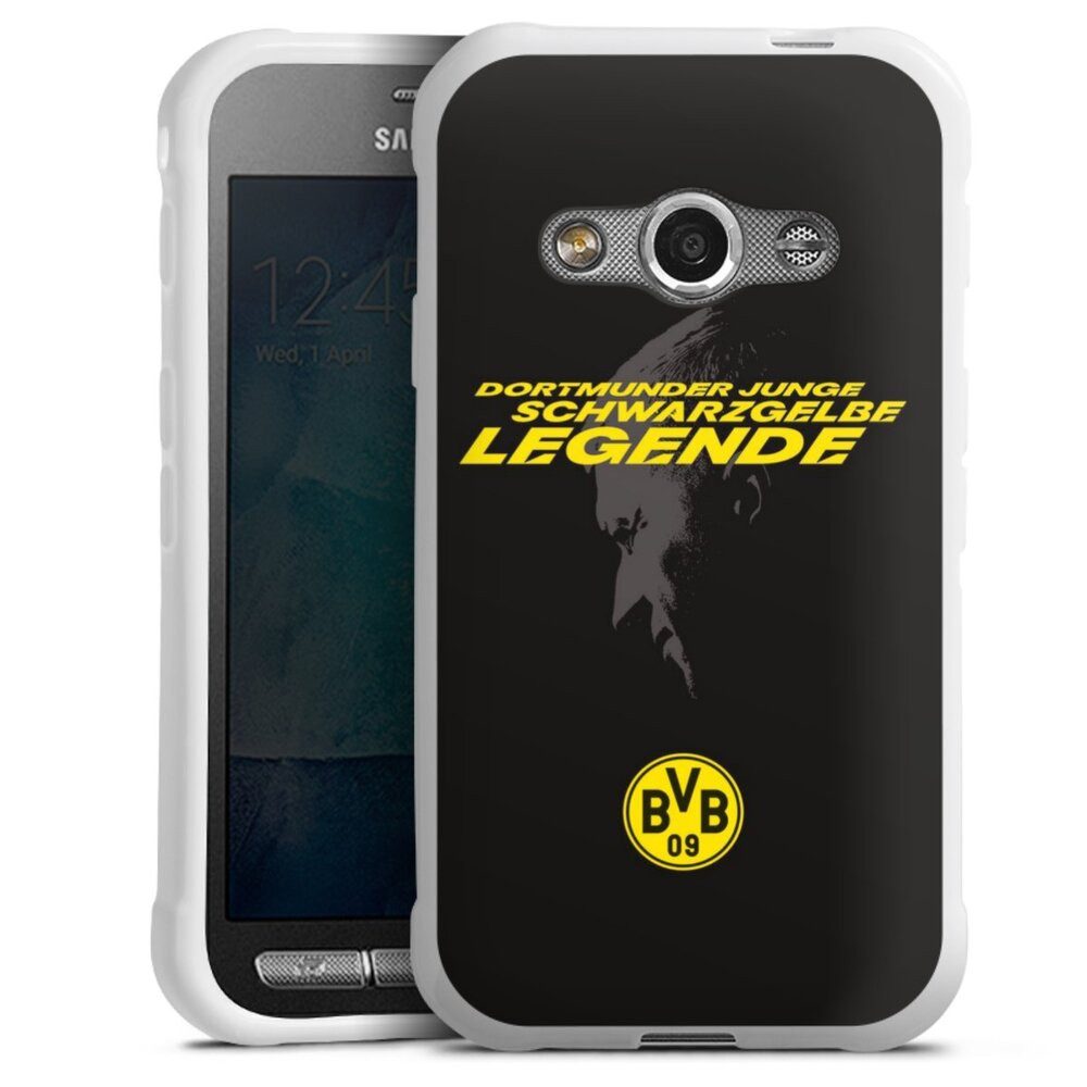DeinDesign Handyhülle Marco Reus Borussia Dortmund BVB Danke Marco Schwarzgelbe Legende, Samsung Galaxy Xcover 3 Silikon Hülle Bumper Case Handy Schutzhülle