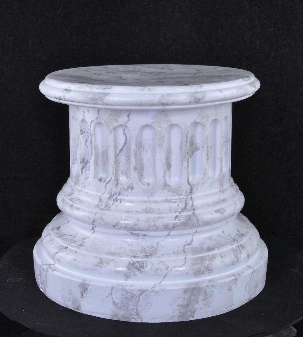 JVmoebel Dekosäule Römische Säule aus Polyresin in Weiß für Blumenarrangements, Made in Europa