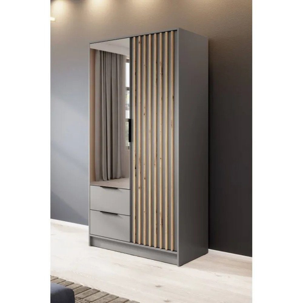 MOEBLO Kleiderschrank JOHN (Latten aus Holz, günstig online kaufen