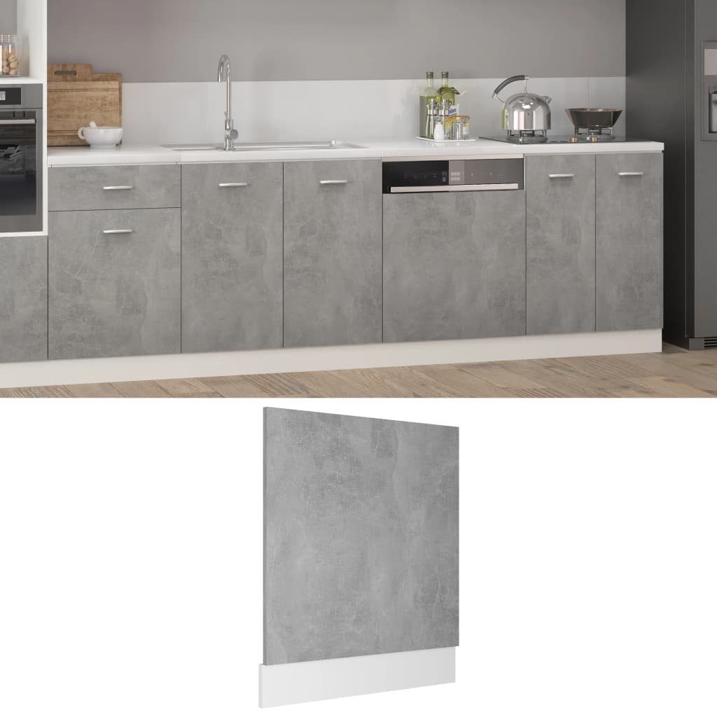 vidaXL Frontblende in Betongrau (LxBxH: 3x59,5x67 cm)