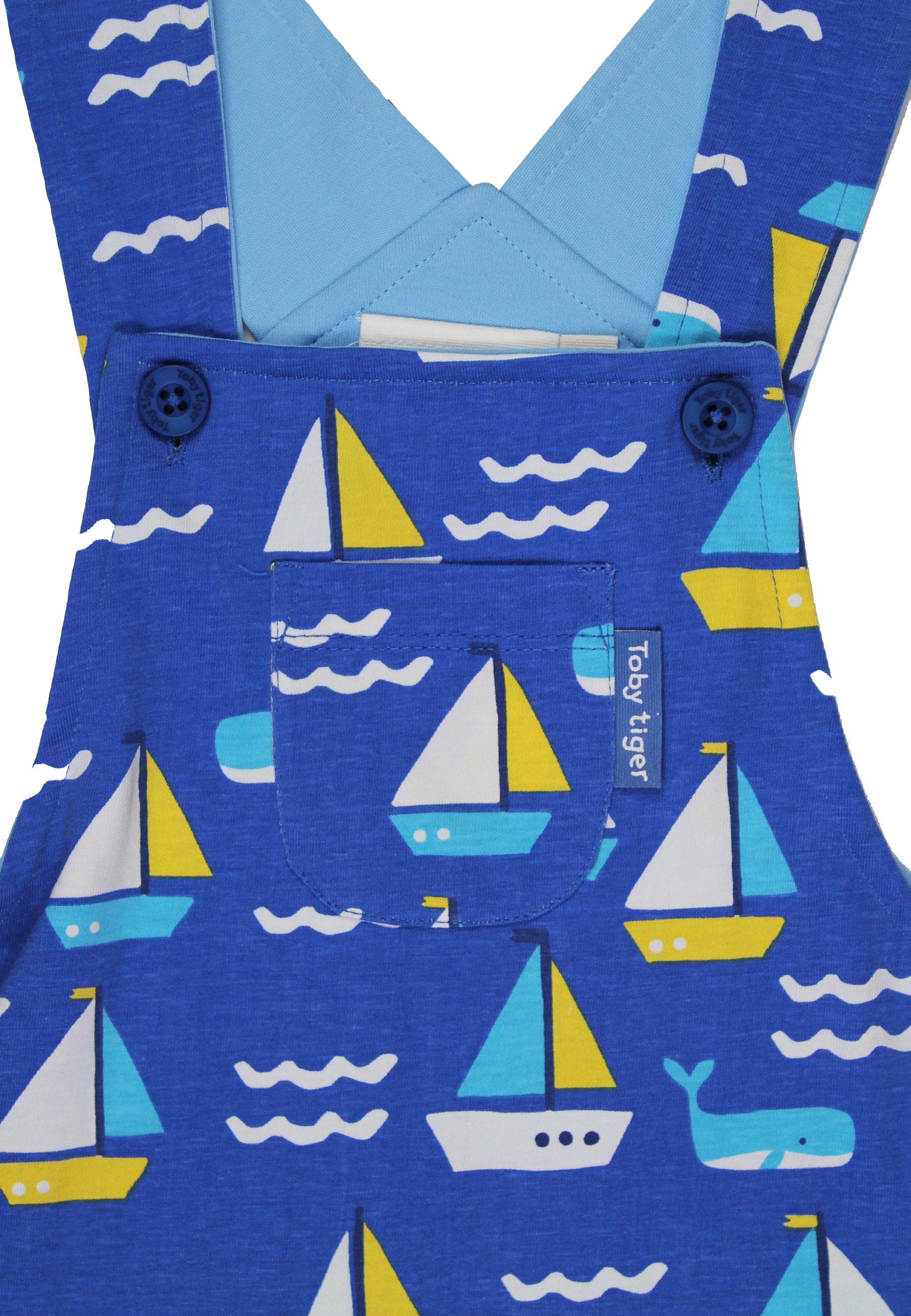 Toby Tiger Latzhose Latzhose mit St Ives Boote Print