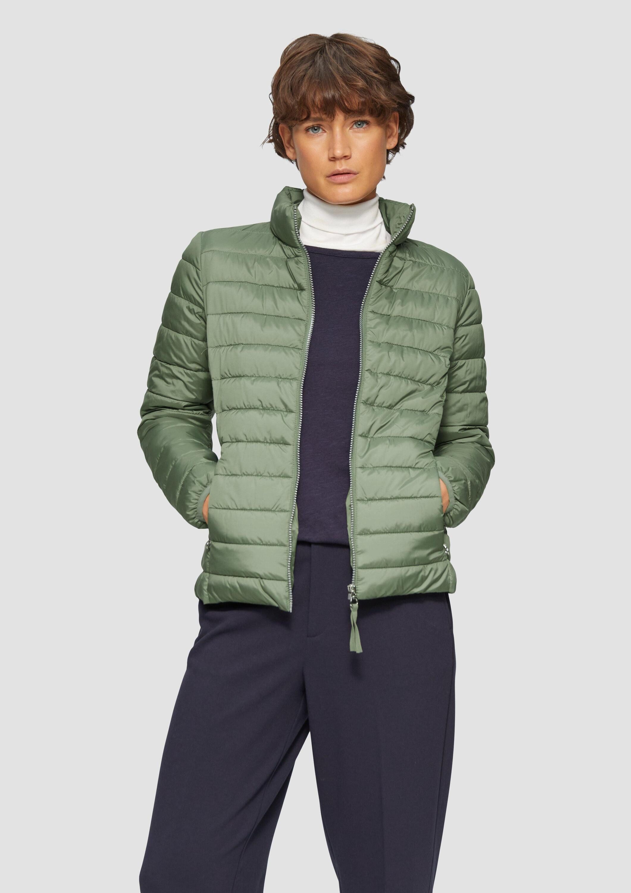 s.Oliver Funktionsjacke Indoor-Jacke Leichte Jacke mit Steppung und Stehkra günstig online kaufen