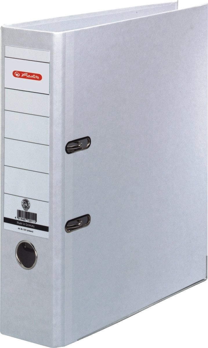 Herlitz Aktenordner Ordner A4 maX.file nature plus 80mm weiß