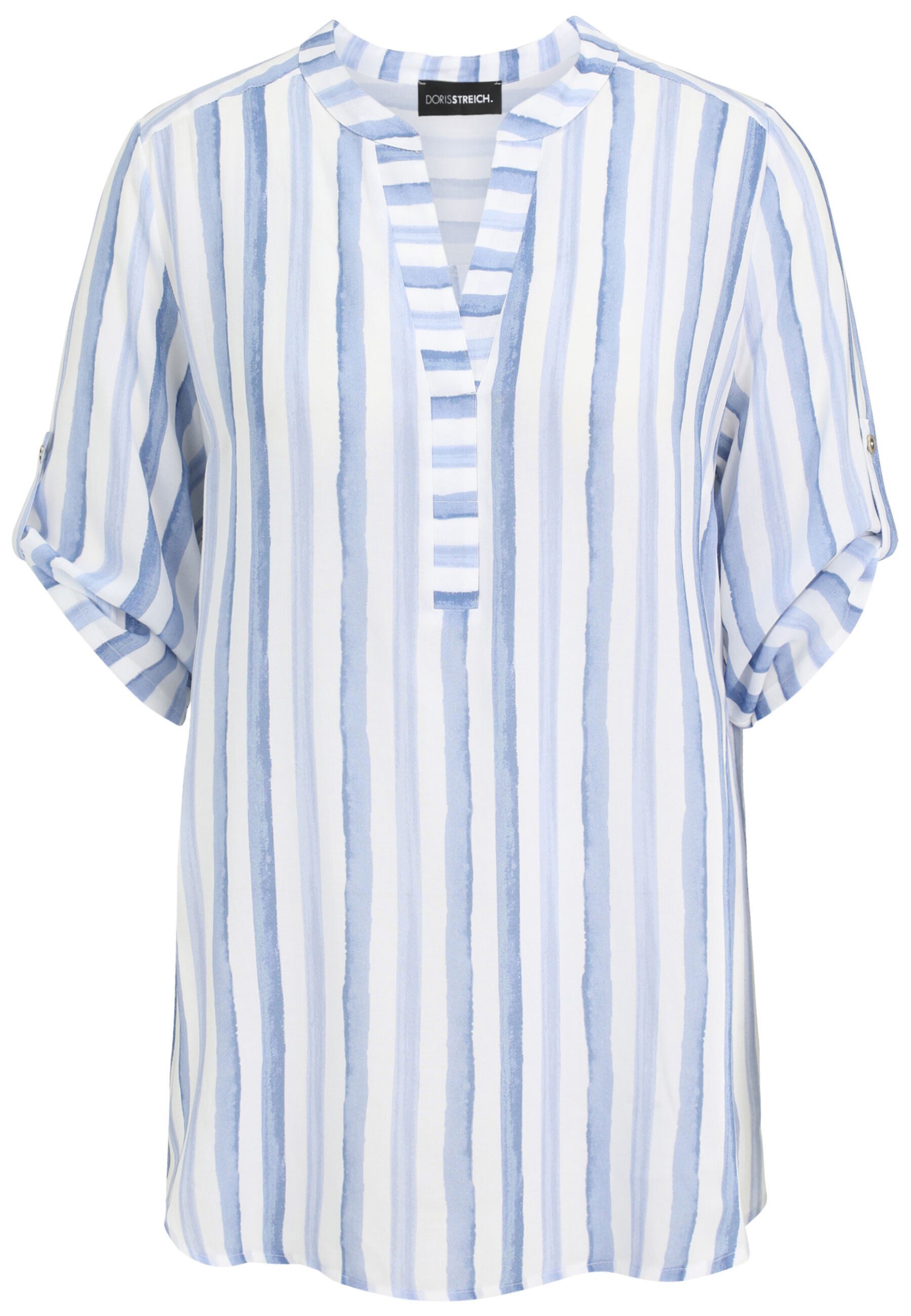 Doris Streich Klassische Bluse mit Striefen-Print