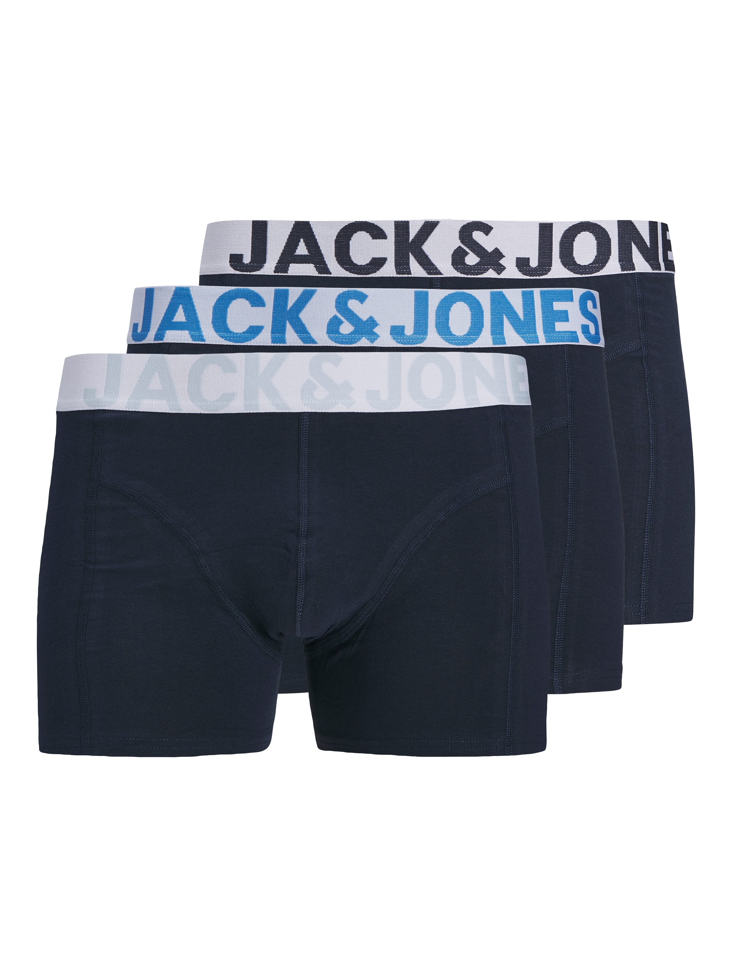 Jack & Jones Trunk JACCONOR SOLID TRUNKS 3 PACK NOOS (Packung, 3-St) Baumwollmischung, elastischer Bund