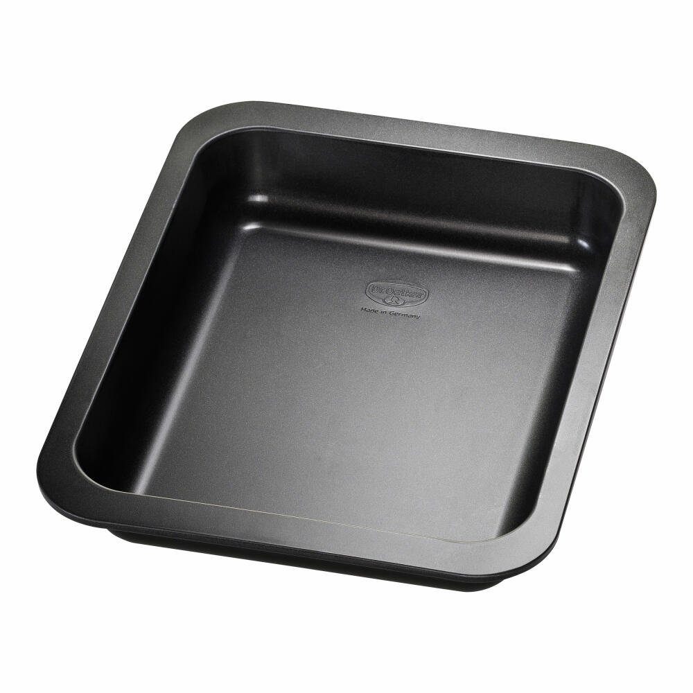 Dr. Oetker Küchenhelfer Auflaufform Tradition Stahlblech 28x22x5 cm Schwarz 1492, Stahl