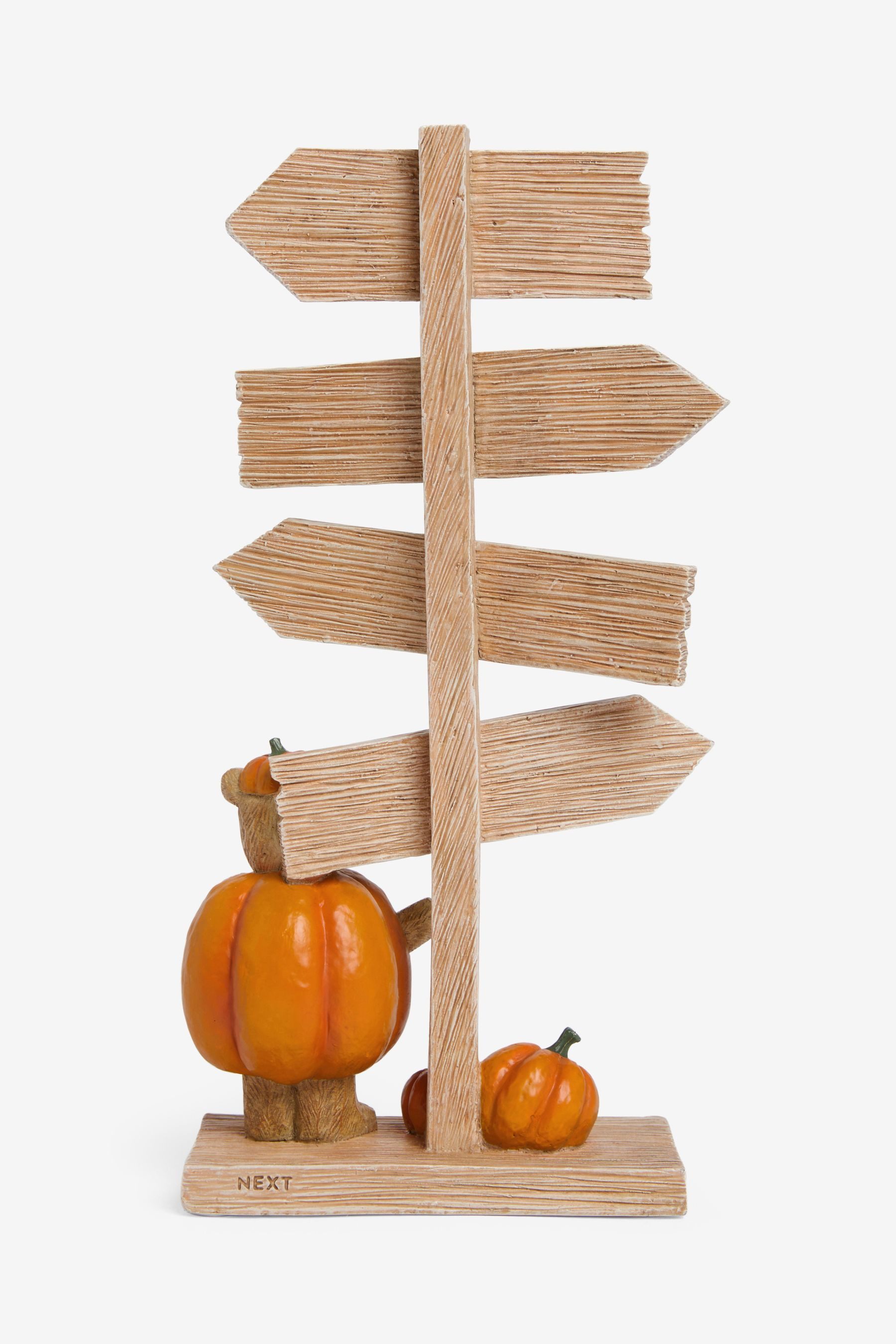 Next Dekofigur Bertie Bear Slogan-Schild, Halloween-Kürbis günstig online kaufen