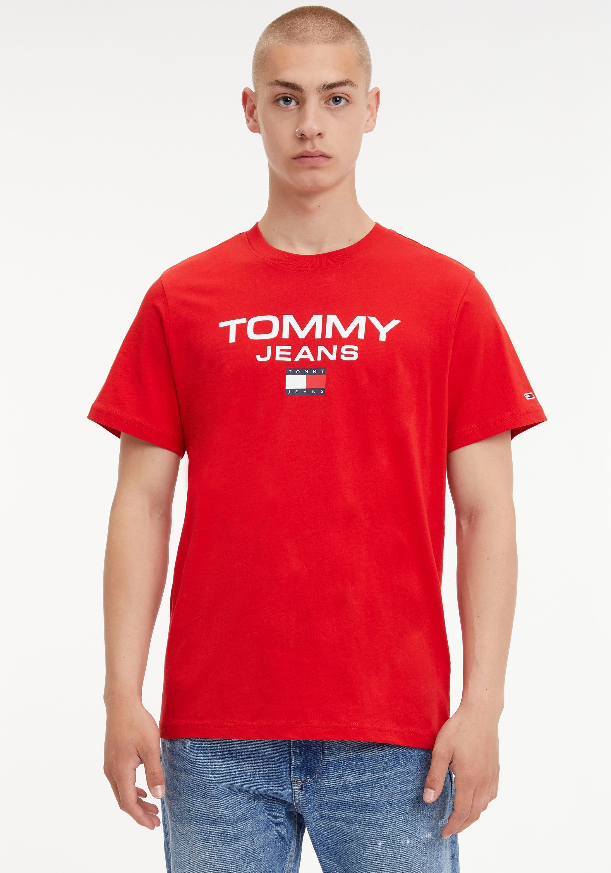 Tommy Jeans T-Shirt TJM REG ENTRY TEE mit Logodruck Deep Crimson