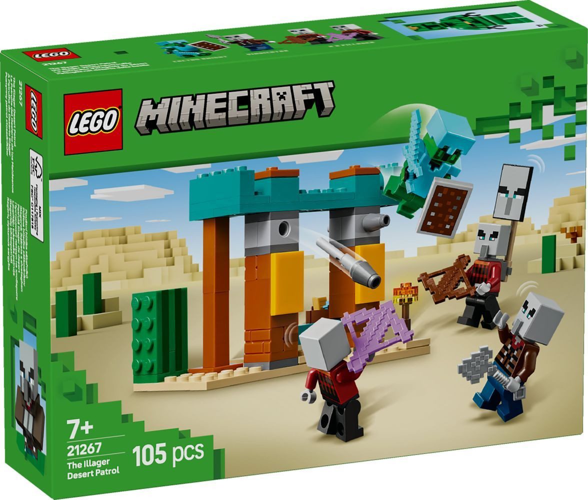 LEGO® Minecraft Die Illager-Wüstenpatrouille - 21267 NEU! Teile 105x Spielbausteine