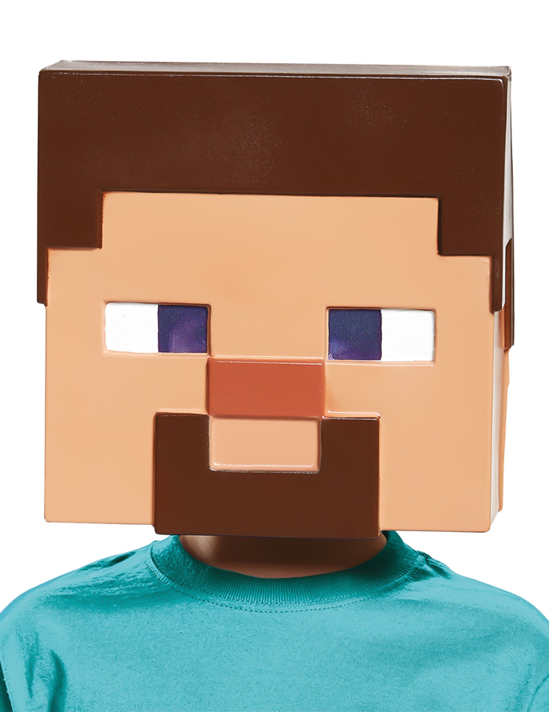Disguise Kostüm Minecraft-Lizenzmaske Steve Videospielmaske braun