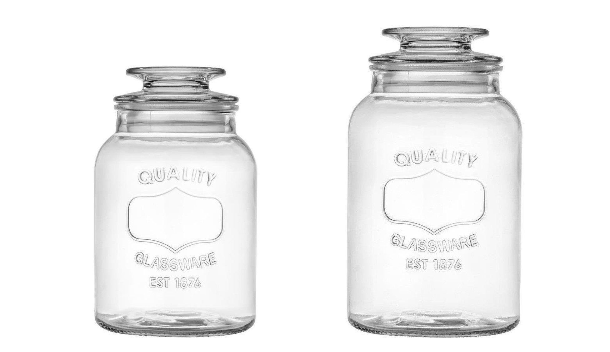 Sisto verschiedene Dosen Größen zur 1,0L Emilja 1,5L Glas / - Auswahl Vorratsglas