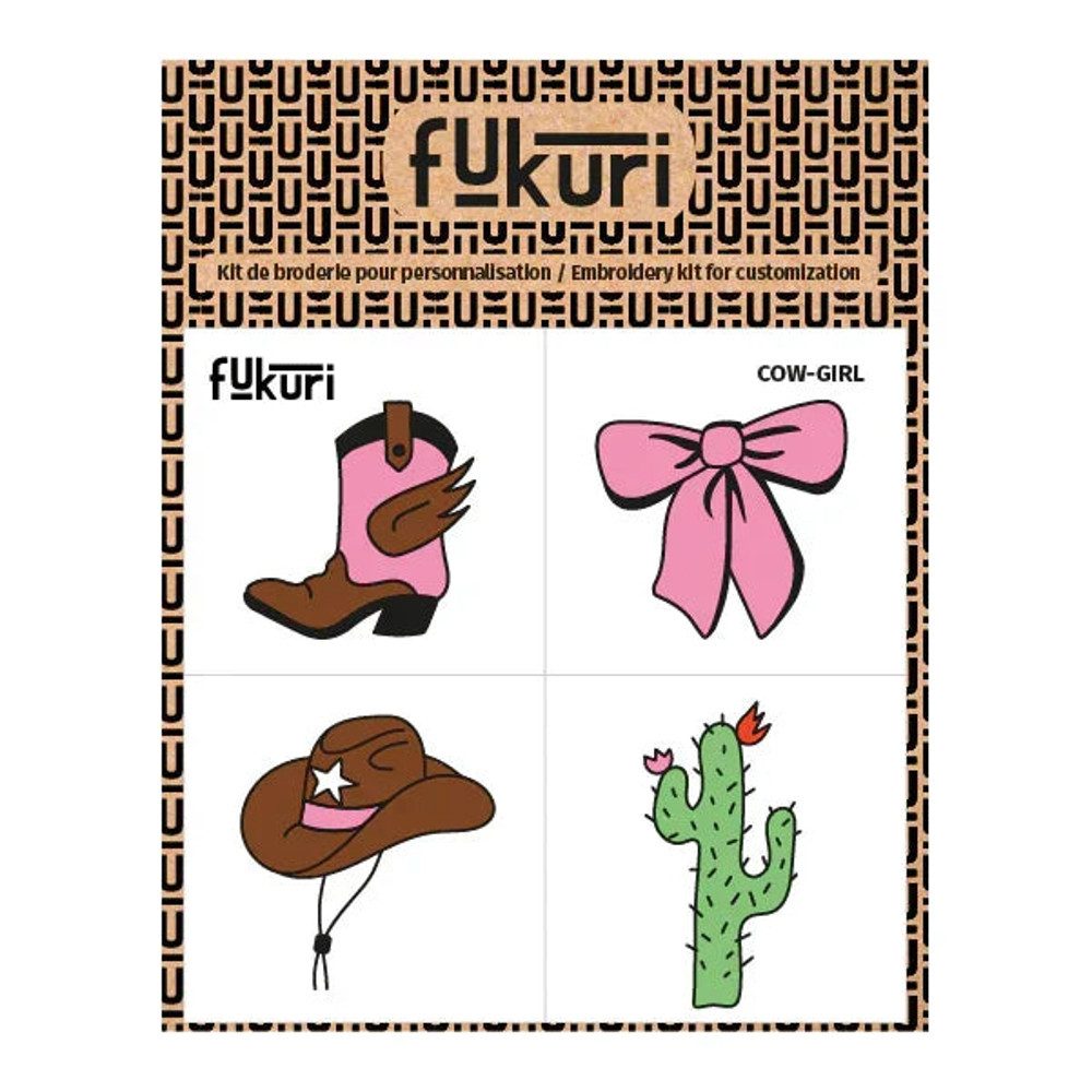 Fukuri Kreativset Stickerei Stickvorlage Wasserlösliches Stickblatt Anleitung 4 Motive
