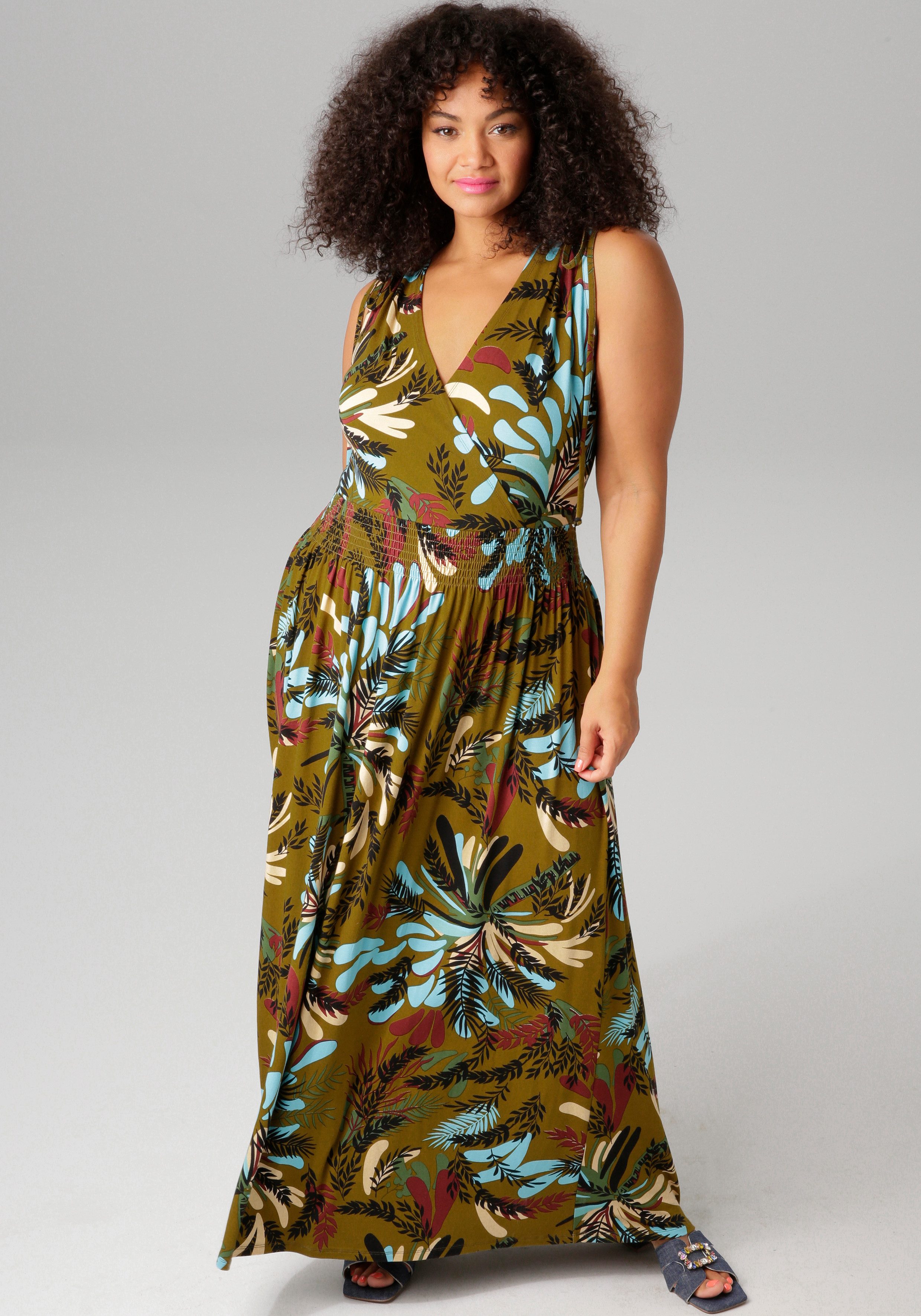 Aniston PLUS Sommerkleid mit breiten Trägern günstig online kaufen
