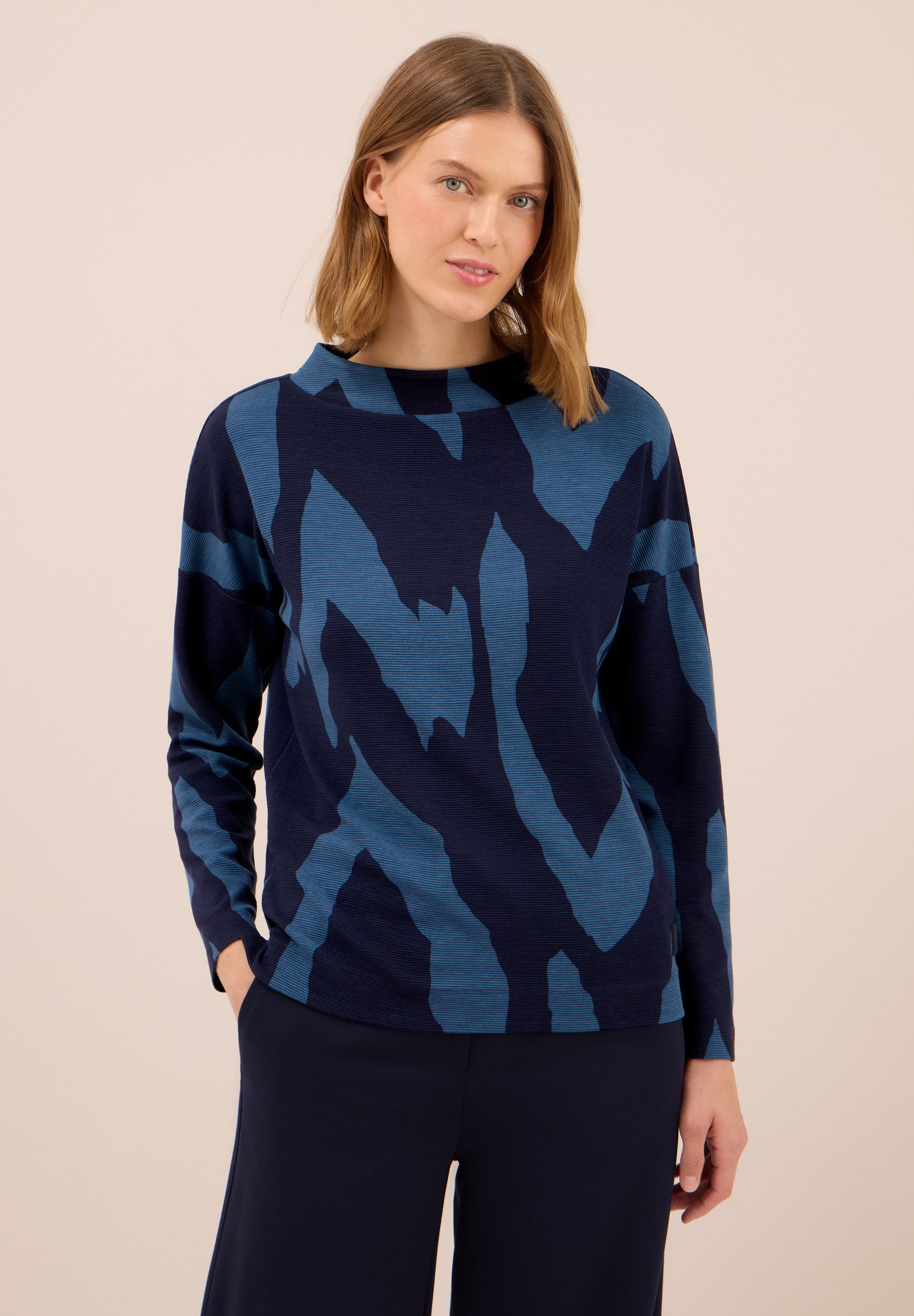 CECIL Langarmshirt mit grafischem Muster günstig online kaufen