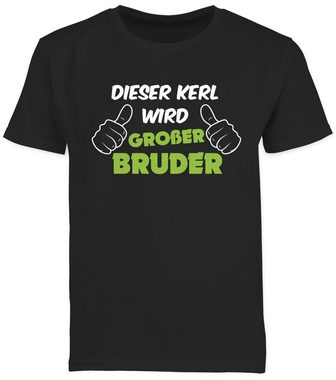 Shirtracer T-Shirt »Dieser Kerl wird großer Bruder - Geschwister Bruder und Schwester - Jungen Kinder T-Shirt« Outfit Geschenk