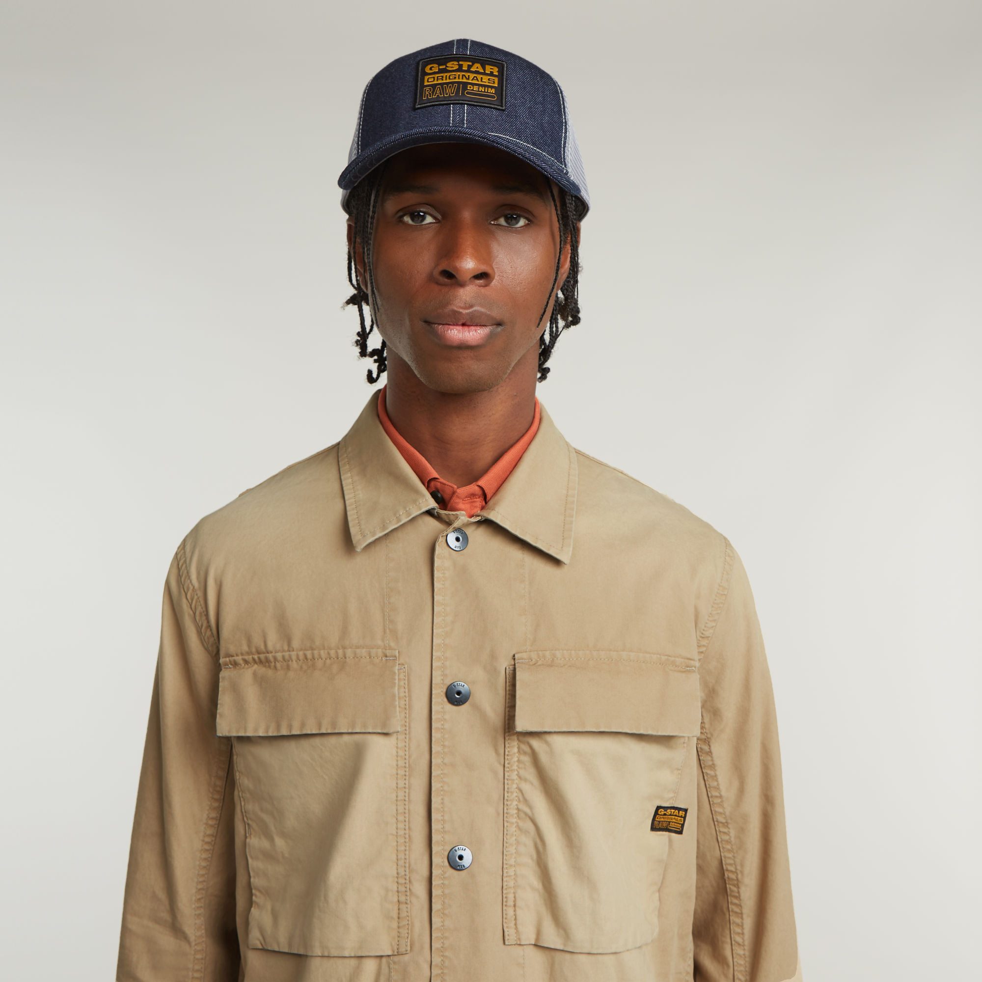 Surchemise G-Star GPO Zip Pour Homme - Coupe Droite, Poches à Rabat, Zip Complet, Style Décontracté