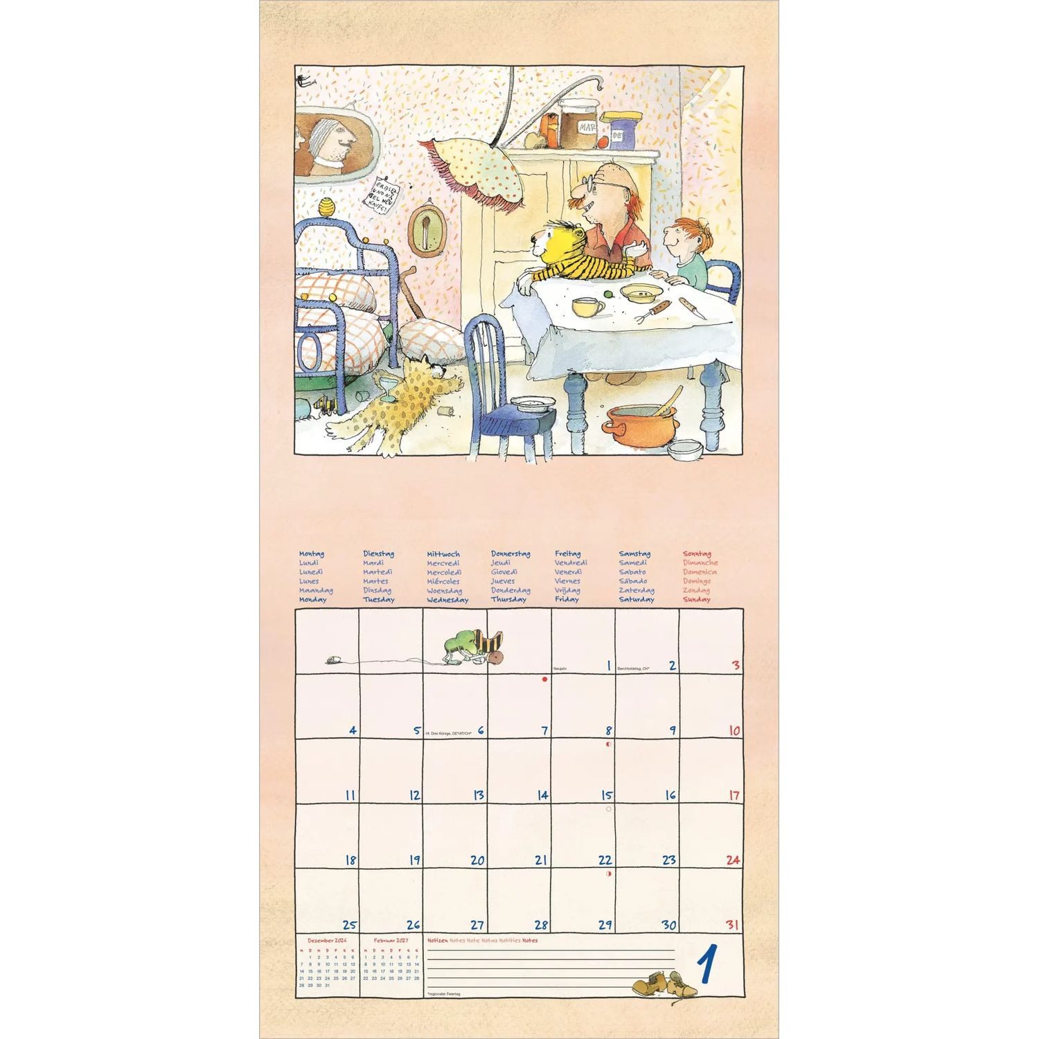 NEUMANN Wandkalender Janosch 2027