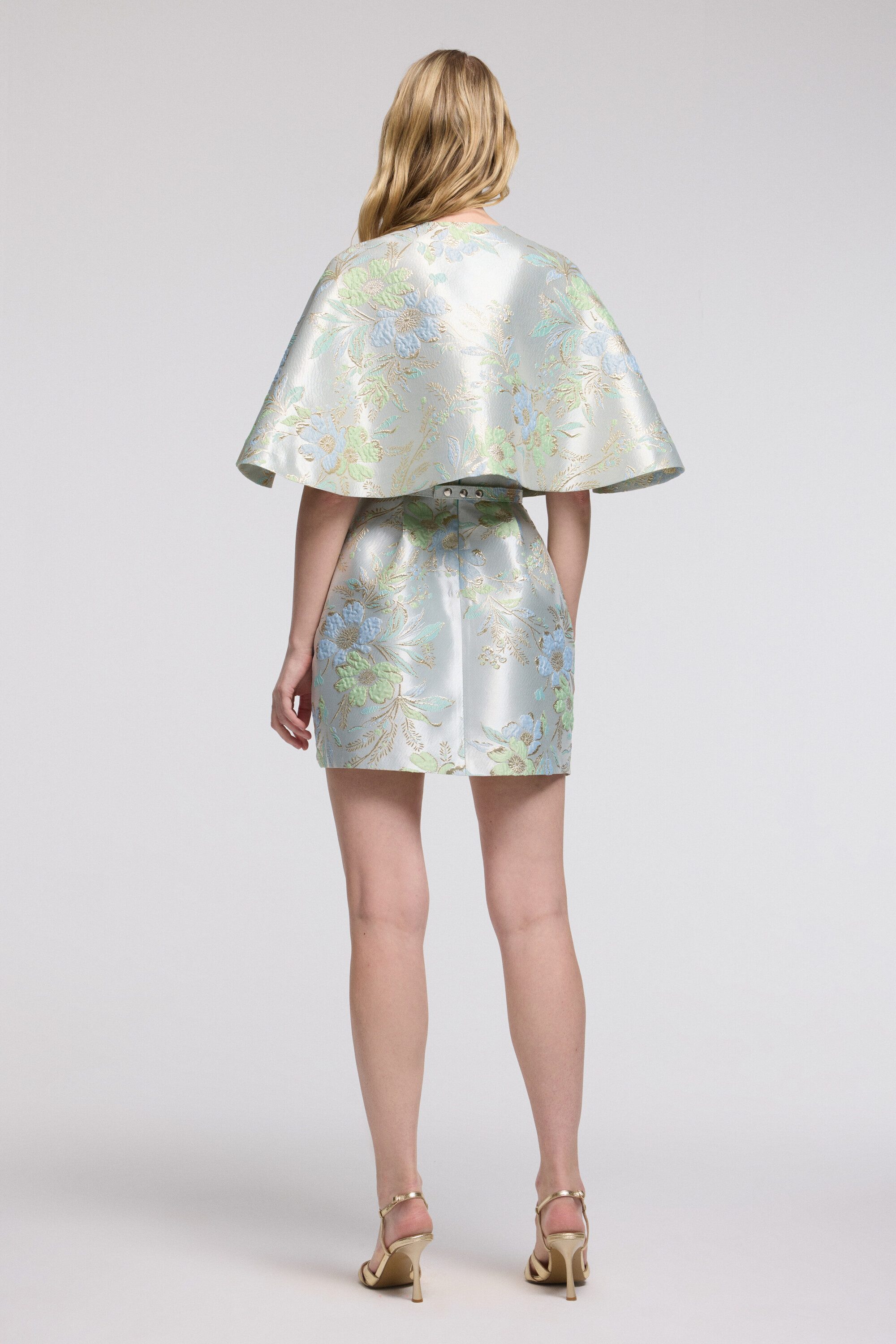 adL Cape Cape aus Jacquard mit Blumenmuster