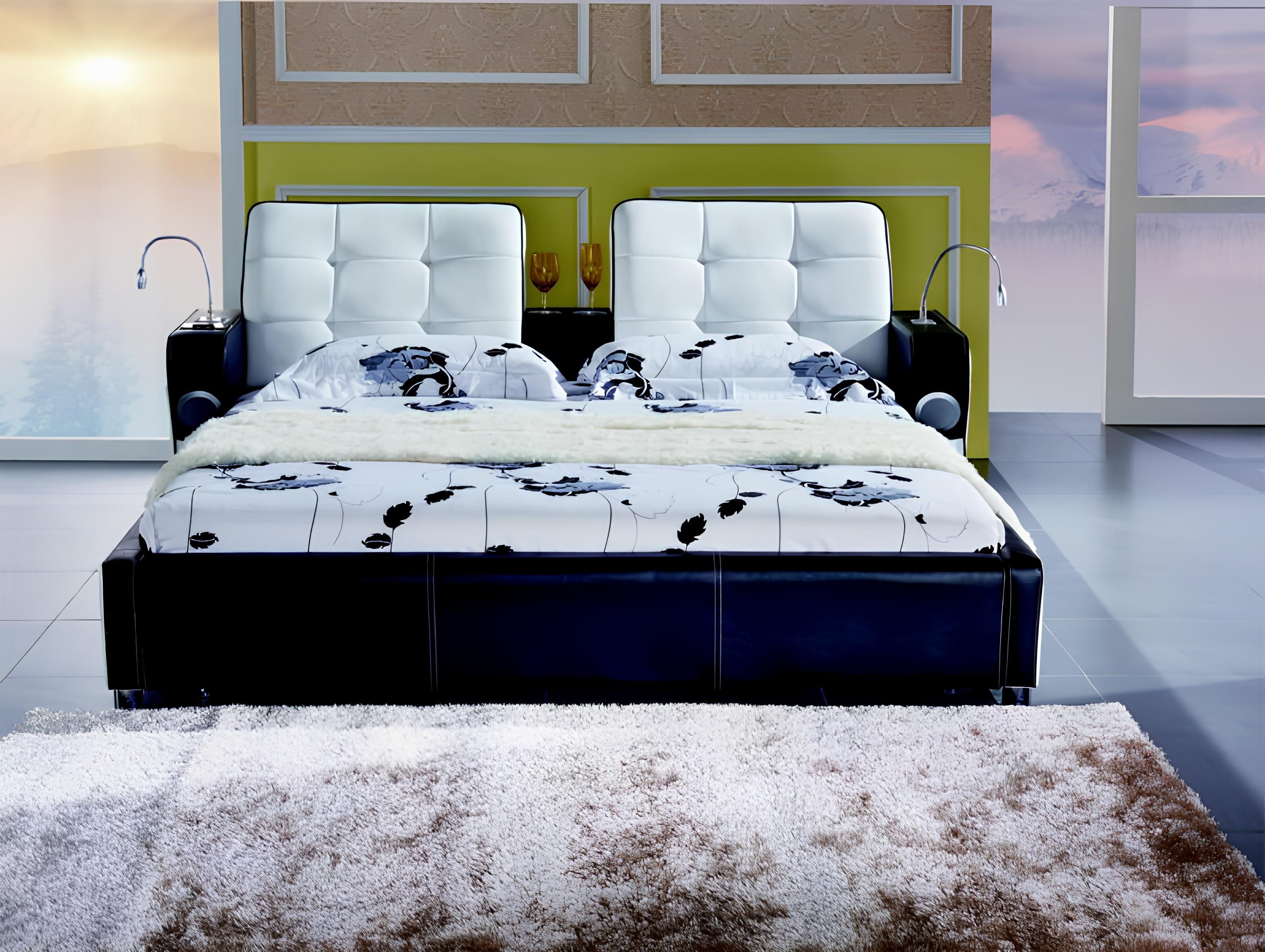 JVmoebel Multimediabett Funktionsbett Bett Multifunktion All in One Doppelbett Schlafzimmer (Bett), Made in Europa