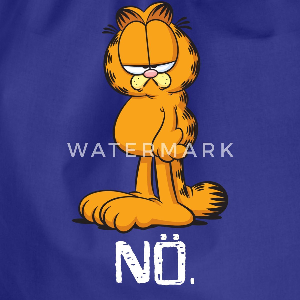 Spreadshirt Turnbeutel Garfield Nö Nein Kein Bock Lustig Turnbeutel (1-tlg)